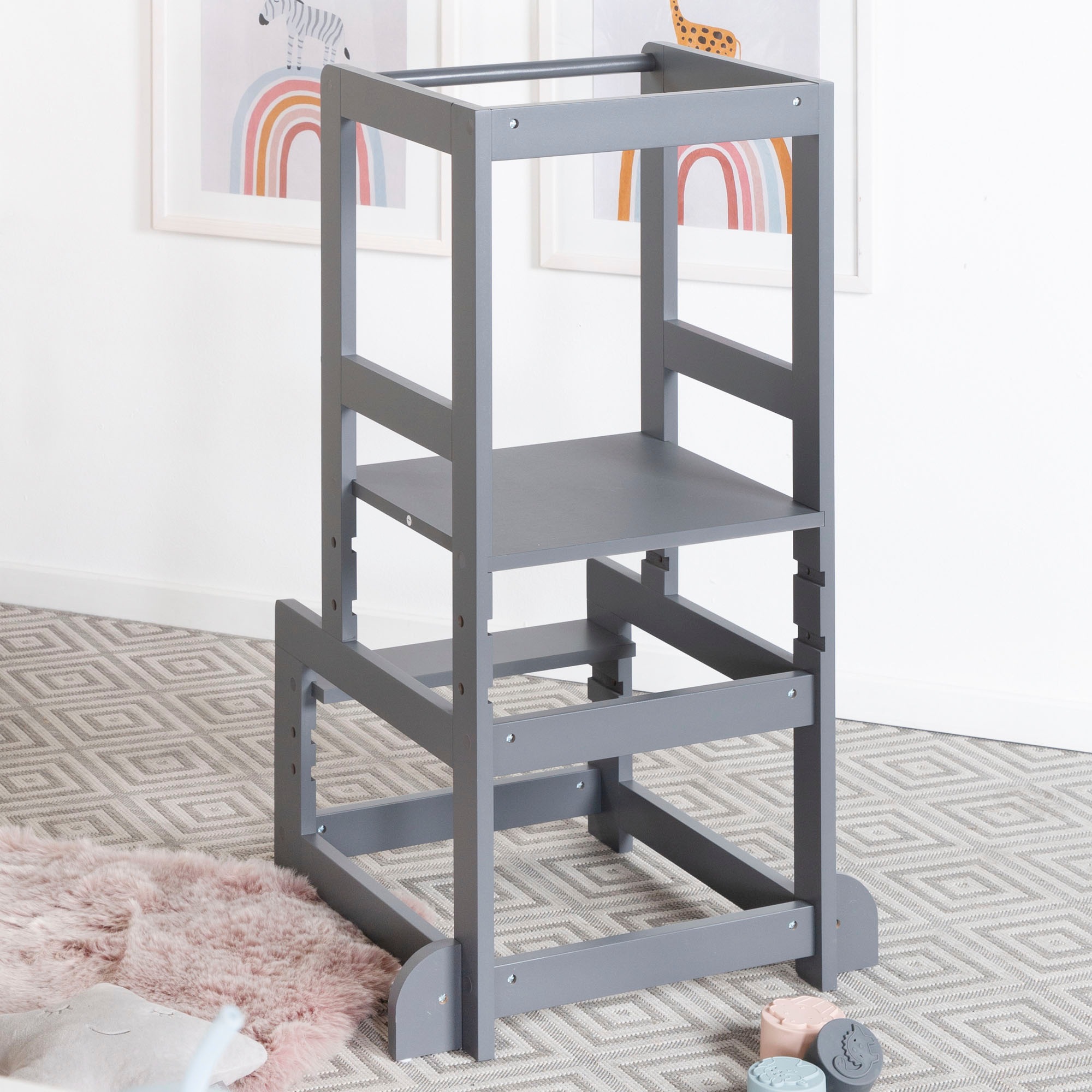 roba® Stehhilfe »Lernturm nach Montessori, anthrazit«