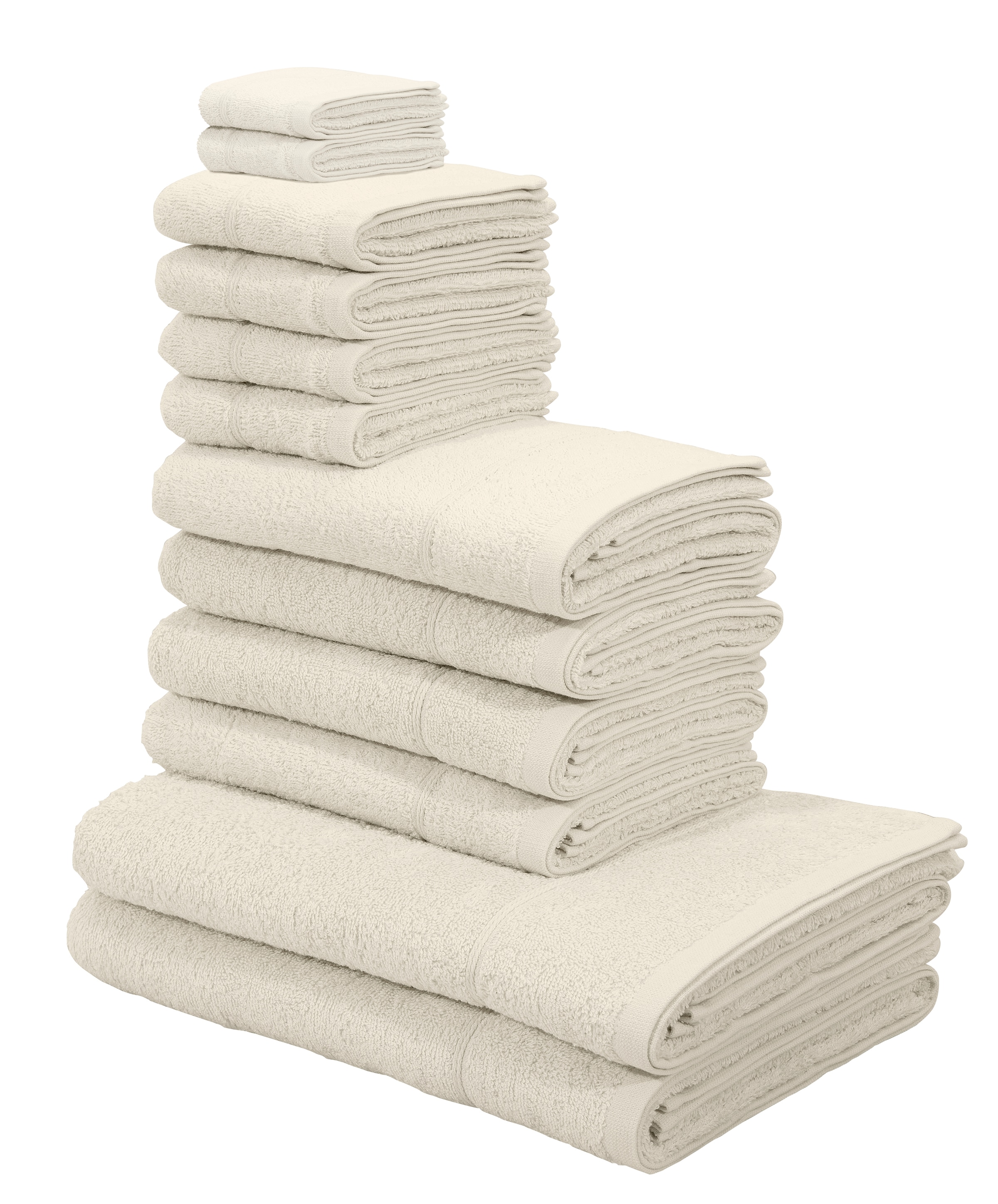 my home Handtücher 12 Frottier, »Sanremo«, Handtuch Set, kaufen tlg., mit Handtuch-Set Baumwolle 100% aus Bordüre, einfarbiges Set