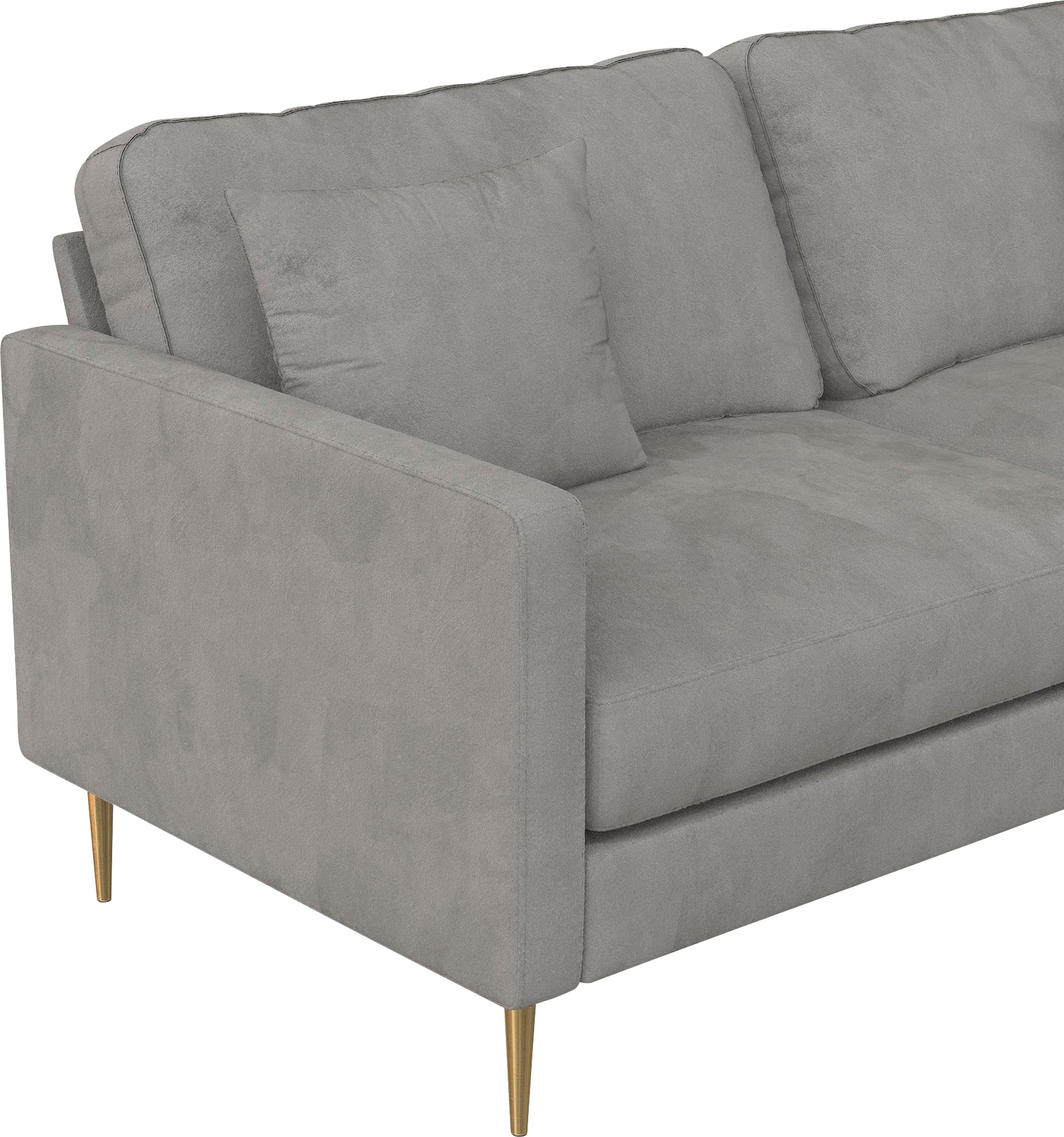 CosmoLiving by Cosmopolitan 3-Sitzer »Highland«, (1 St.), pflegeleichter Veloursbezug, Sitz und Rücken gepolstert, Sitzhöhe 46cm