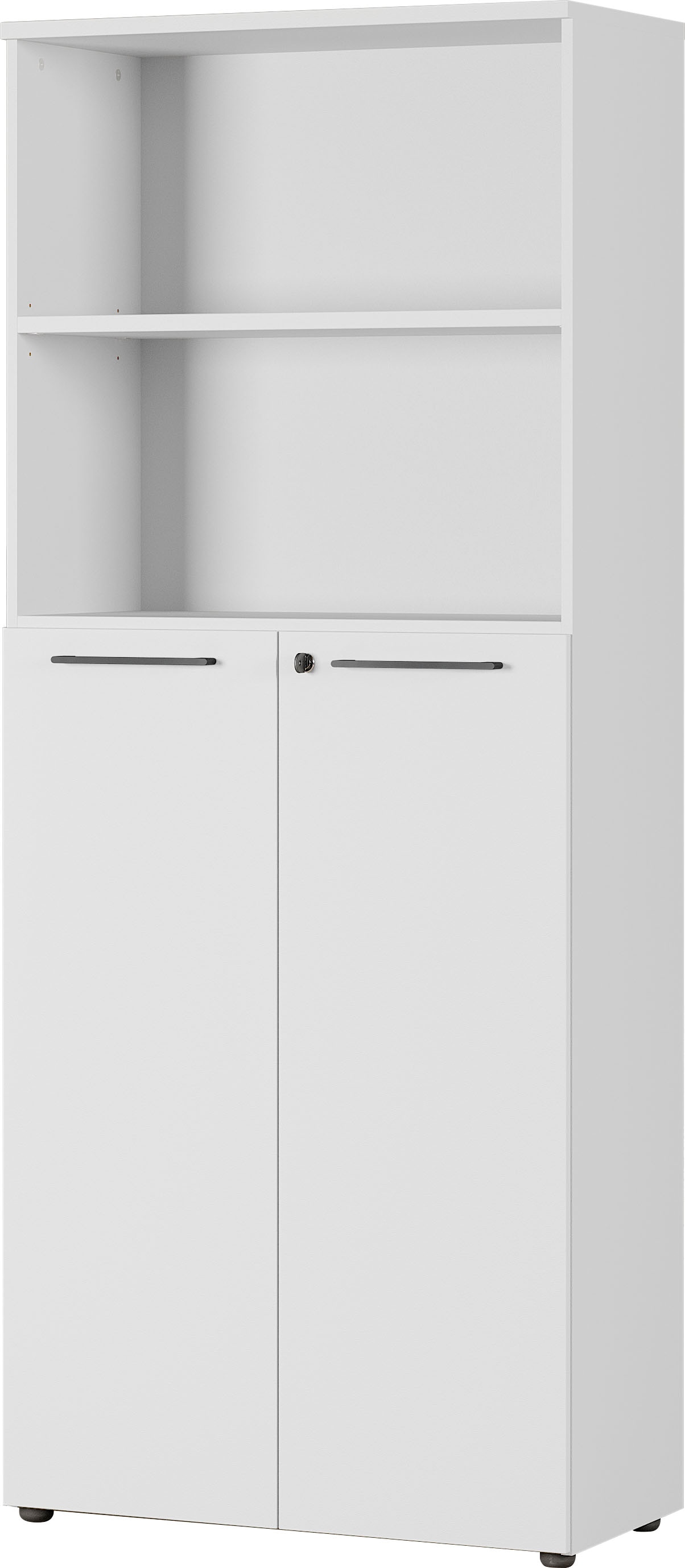 GERMANIA Aktenschrank »GW-Agenda, Mehrzweckschrank, abschliessbar,«, optional mit 2 offenen Fächern, Masse 80x197 cm, Made in Germany