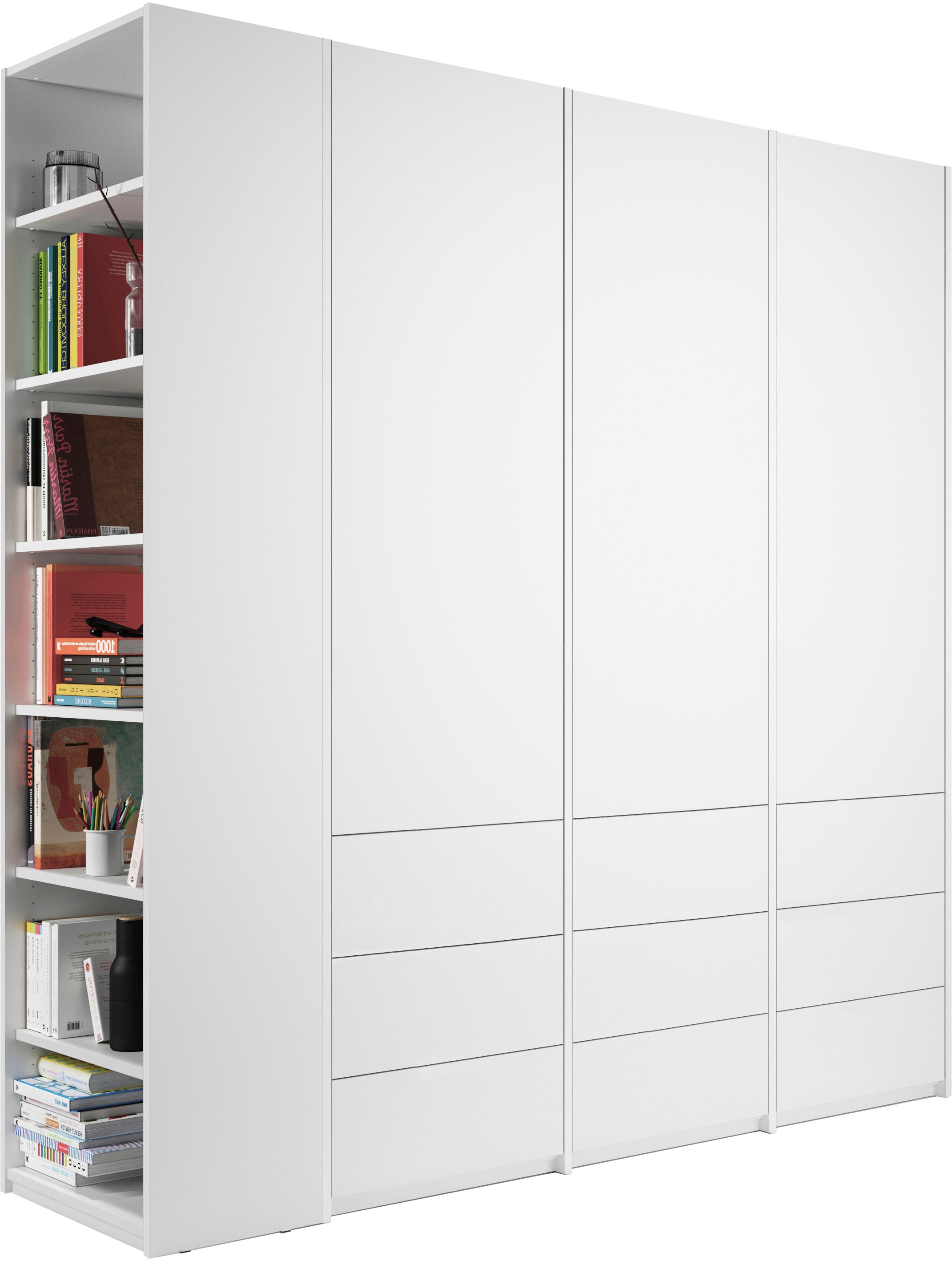 Müller SMALL LIVING Drehtürenschrank »Modular Plus Variante 6«, inklusive 9 geräumigen Schubladen