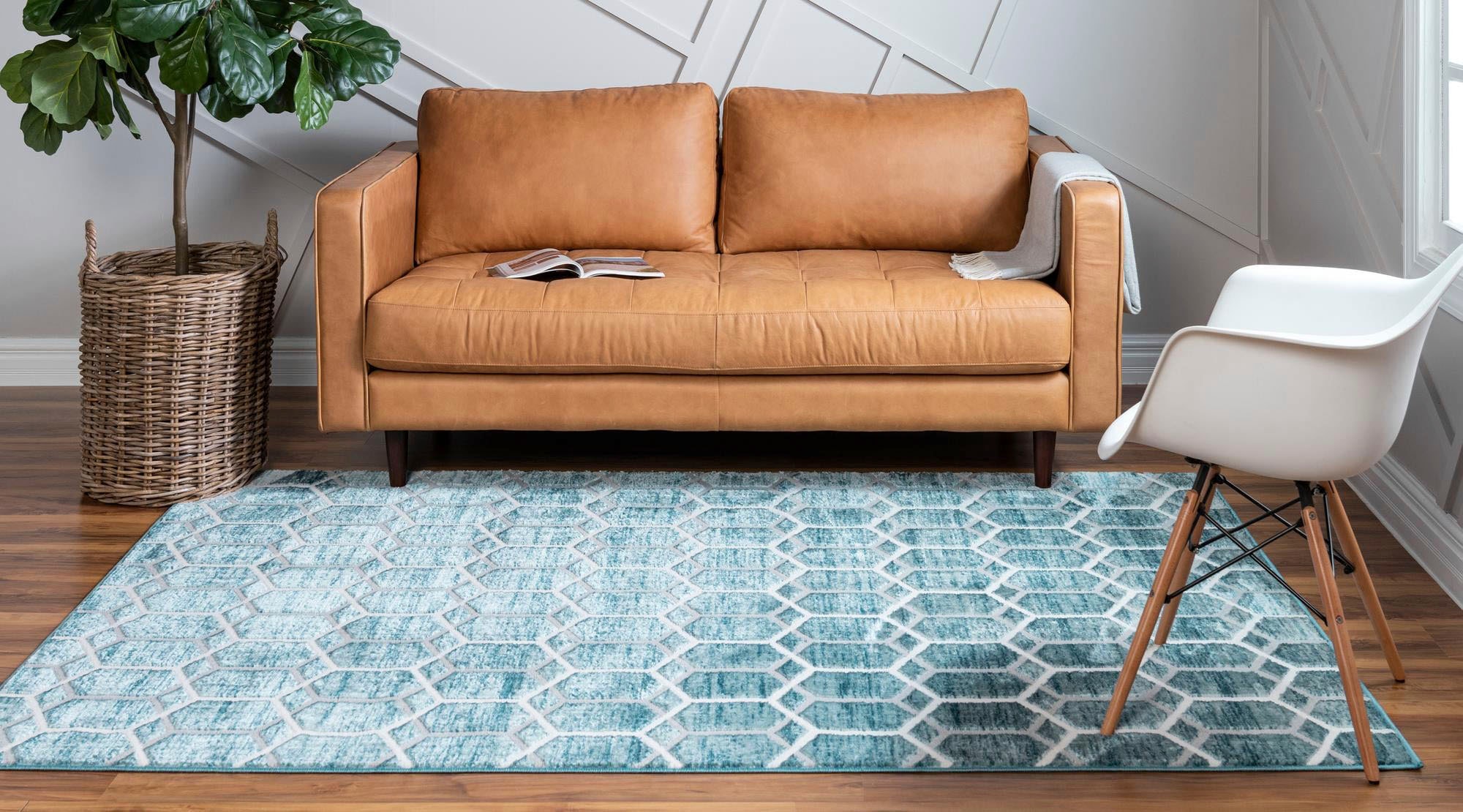 Myflair Möbel & Accessoires Tapis »Titan Trellis, LAGERRÄUMUNG!« Rectangulaire 13 mm Höhe Kurzflor, gewebt, modernes geometrisches Design