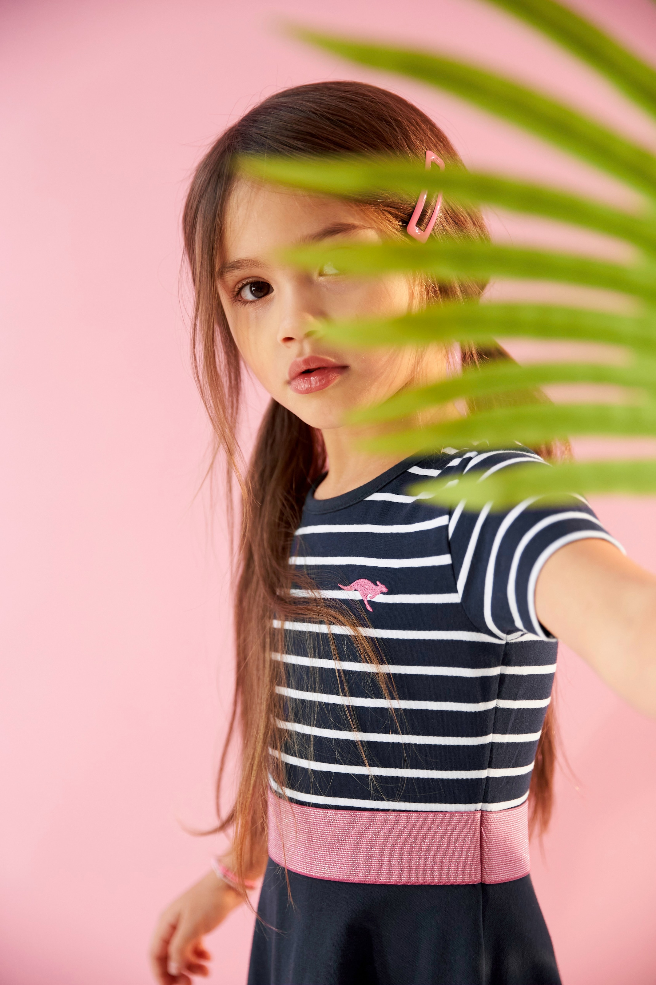 KangaROOS Jerseykleid »für kleine Mädchen«, kniefrei, aus Jersey, kurzärmelig