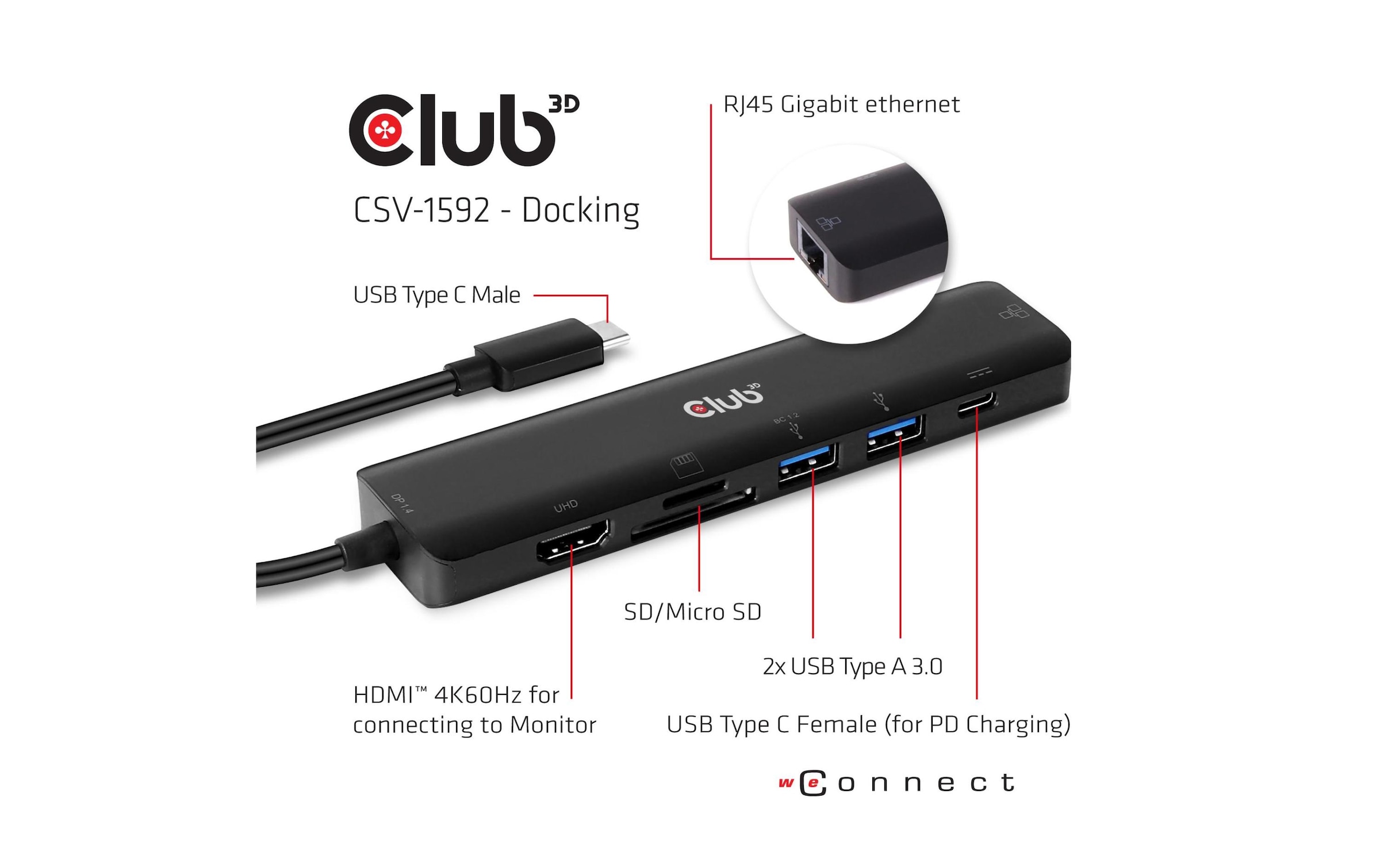 Laptop-Dockingstation »Club 3D«