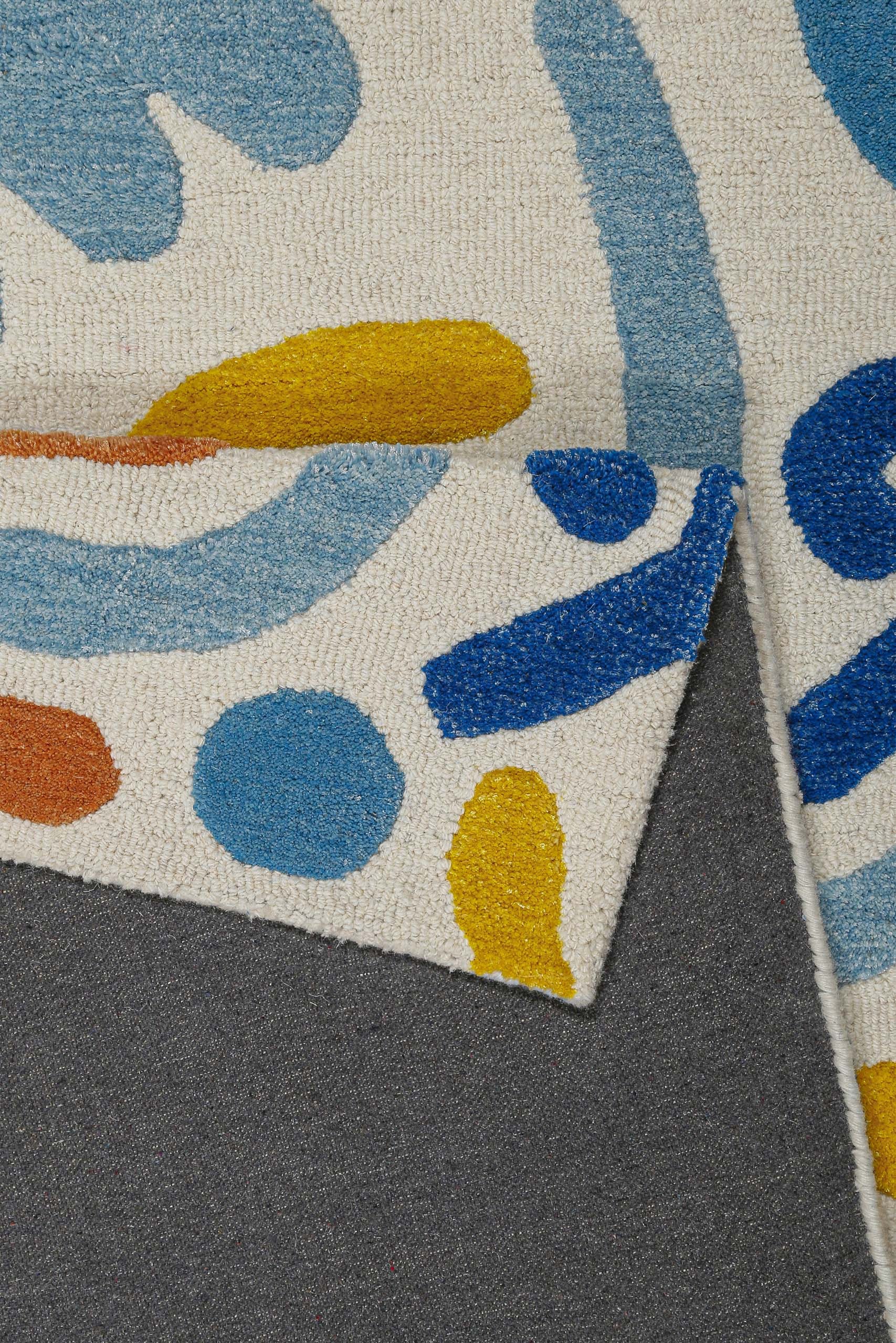 SMART KIDS Tapis pour enfants »Scribble« Rectangulaire 16 mm Höhe Kinderteppich, Hoch-Tief-Effekt, Schurwolle, handgetuftet, Spielzimmer