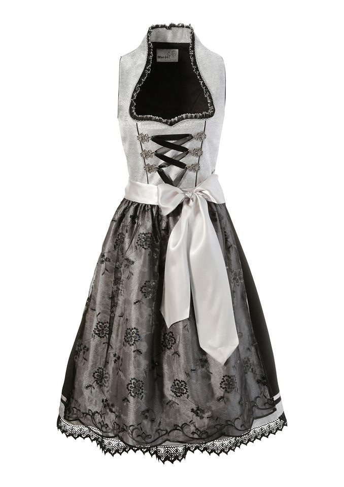 Dirndl midi mit Doppelschürze, Marjo