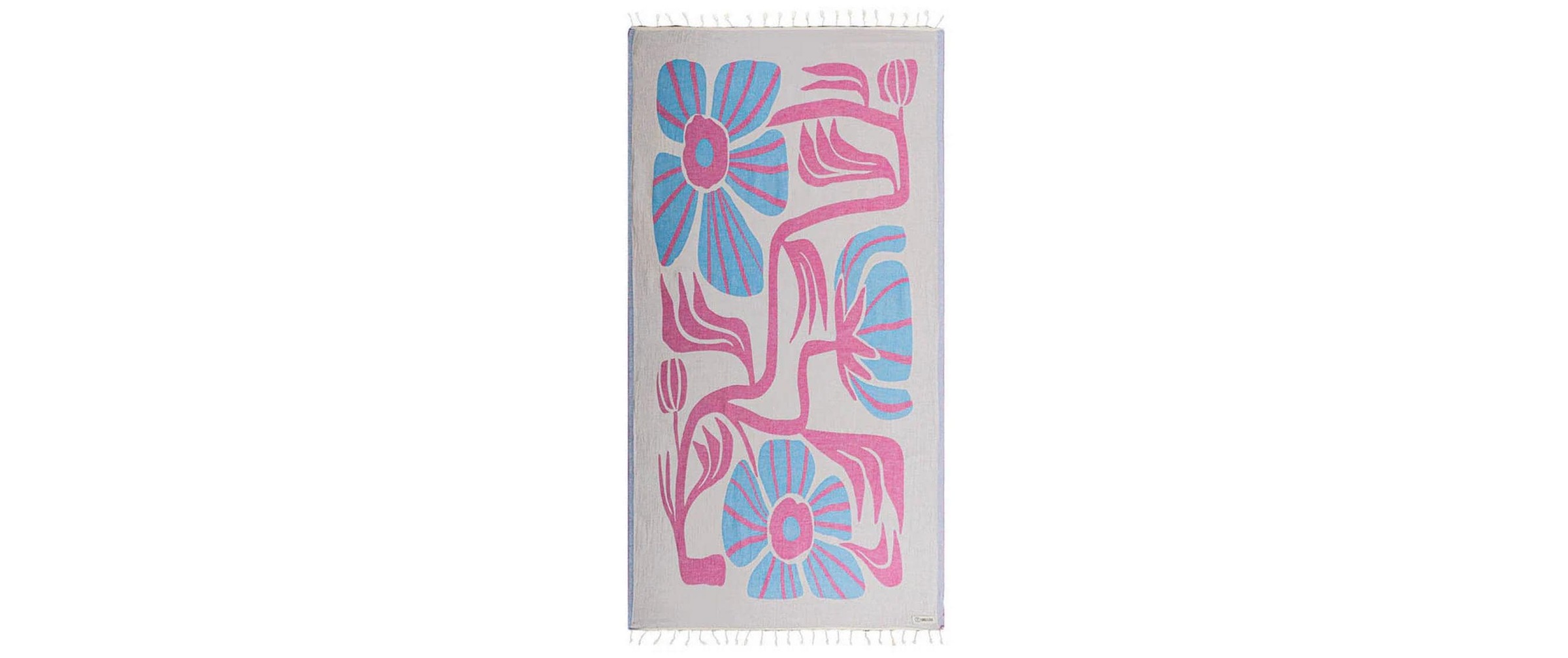 Strandtuch "Haushaltsware Nitella Jacquard-Muster Fransen" schnelltrocknend