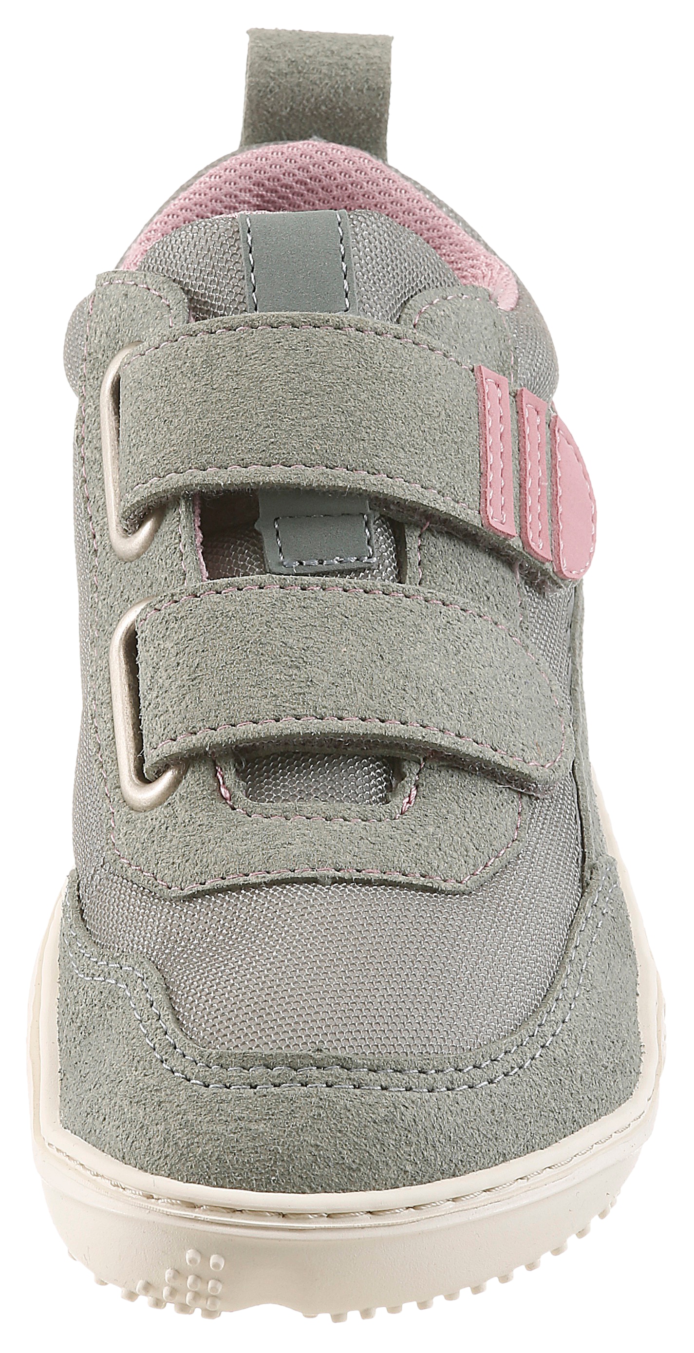 qnuffs Chaussures pieds nus »Erle«  chaussure à scratch, chaussure basse, sneaker avec empiècements contrastés