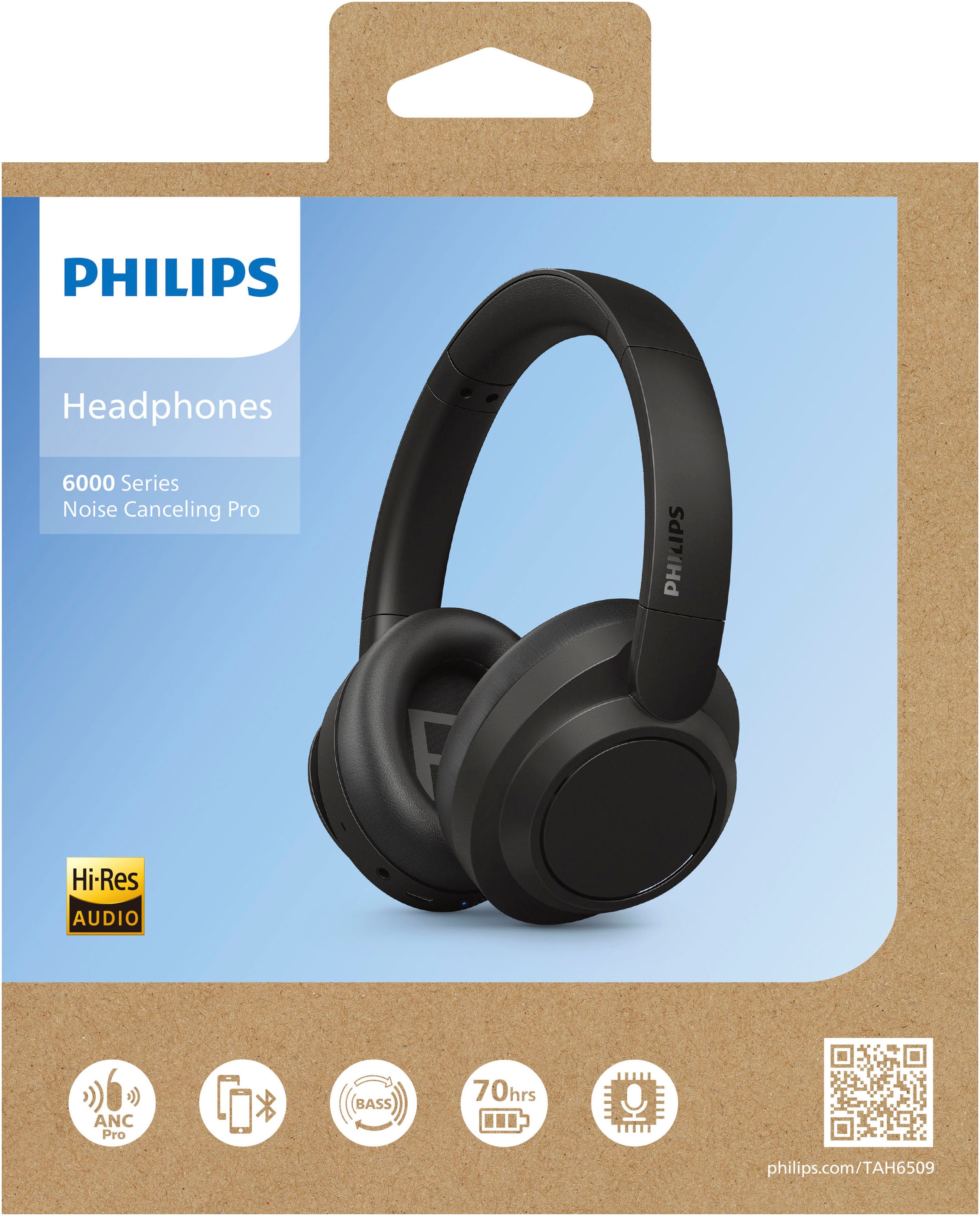 Philips Casque supra-auriculaire »TAH 6509BK«
