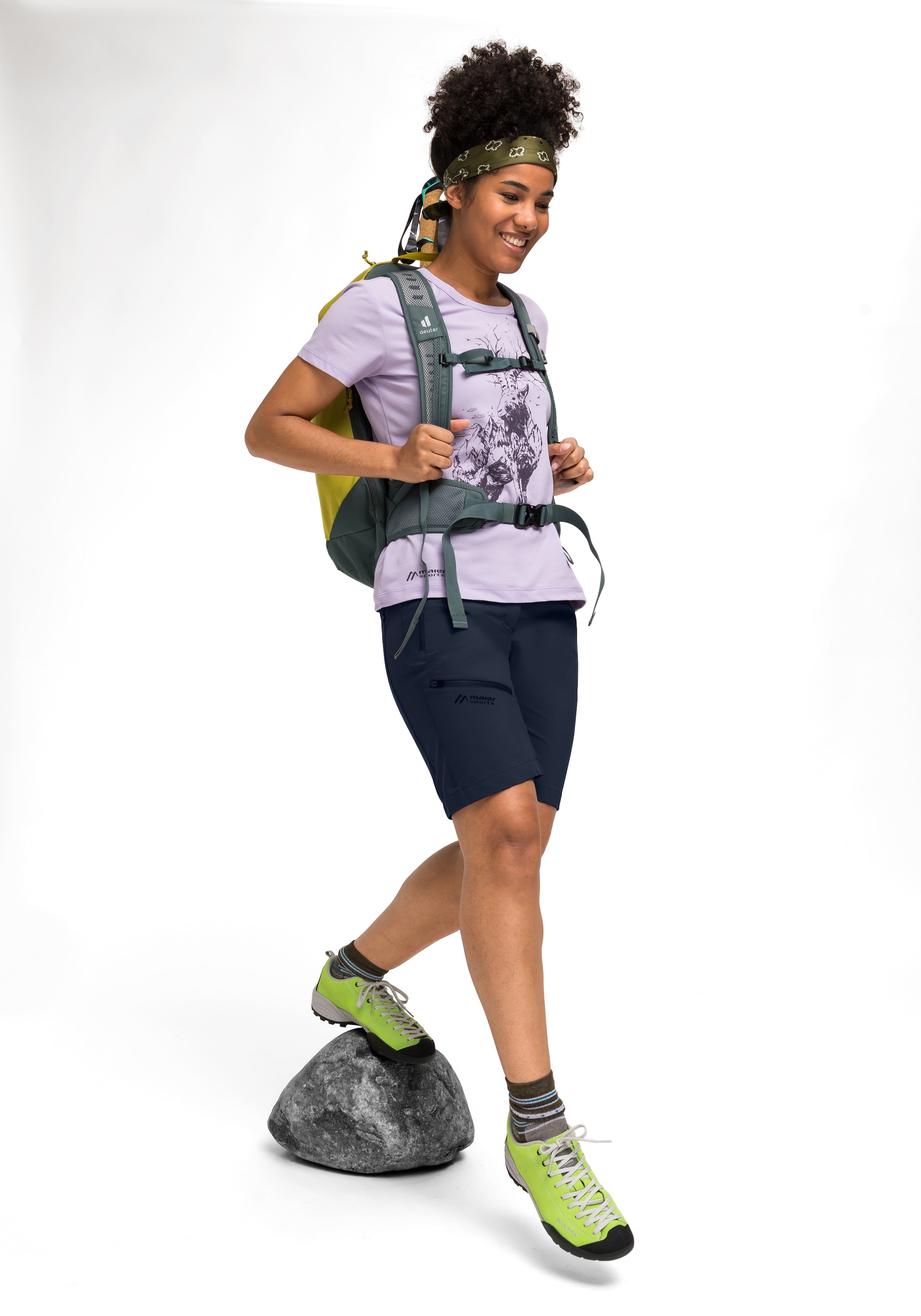 Maier Sports Bermudas »Latit Short Vario«, kurze Damen Wanderhose, moderne Outdoor-Bermuda, Trekkinghose