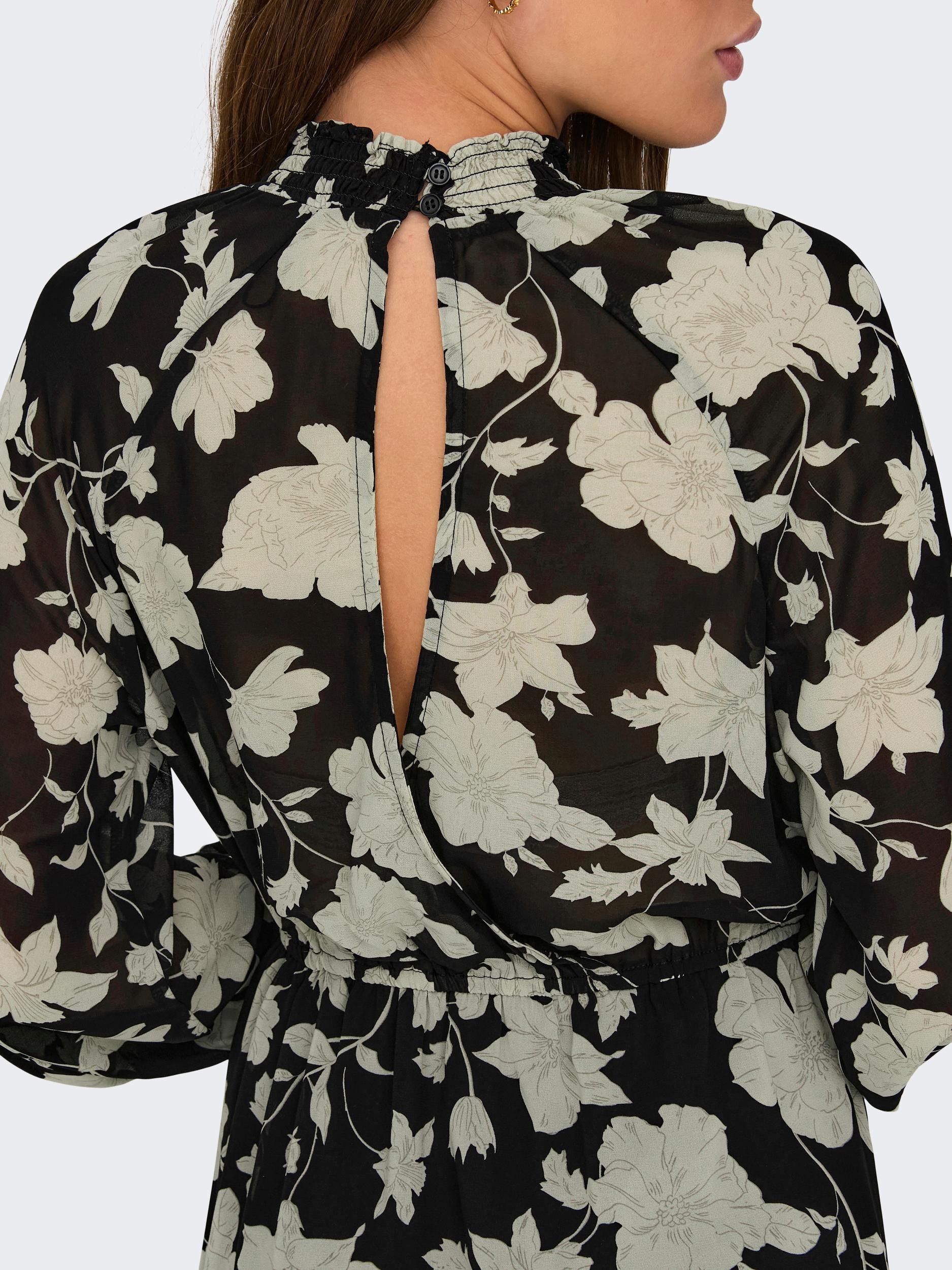 ♕ ONLY Blusenkleid »ONLLINNEA L/S SMOCK DRESS EX PTM«, mit Volant  versandkostenfrei bestellen