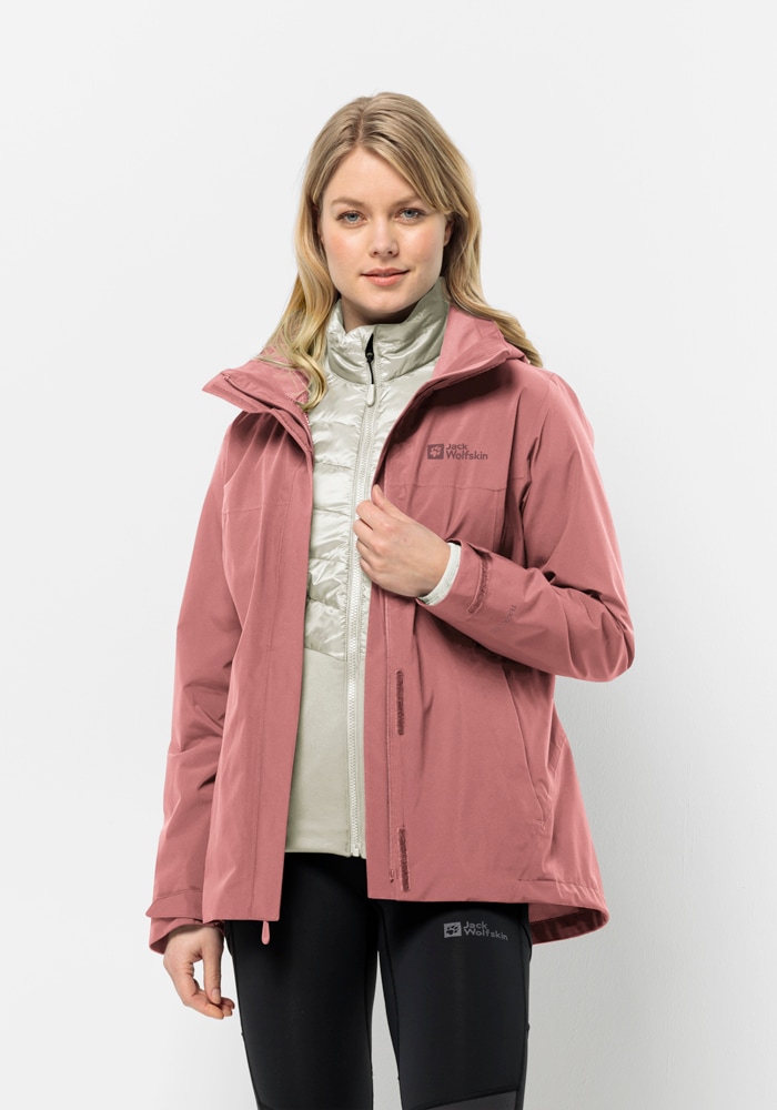 Jack Wolfskin 3-in-1-Funktionsjacke »LUNTAL 3IN1 JKT W«, mit Kapuze