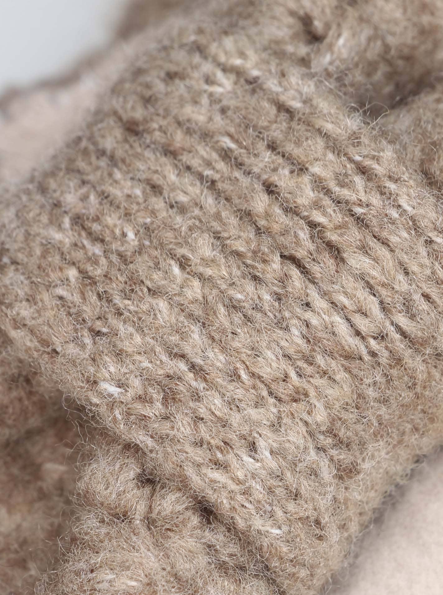 Zwillingsherz Serre-tête »"Muster"« mit Muster, Knoten und Wollanteil