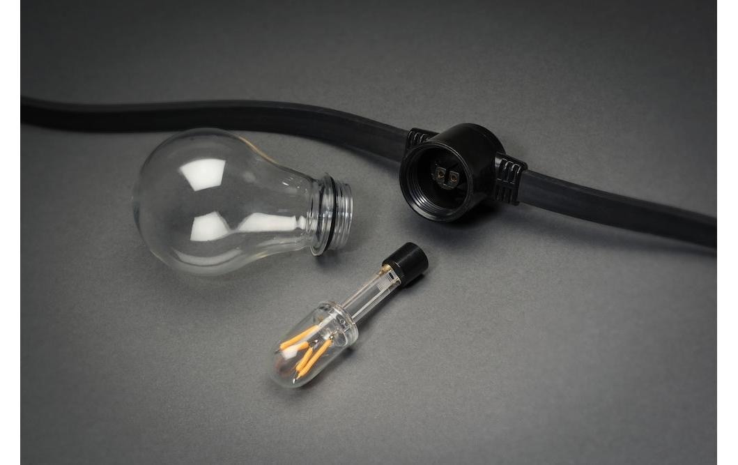 KONSTSMIDE Lichterkette »Solar 2332 10 LEDs, Transparent«, 10 St.-flammig