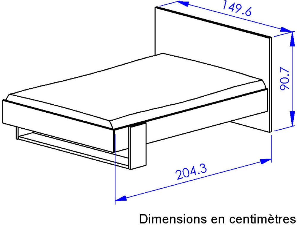 Gami Einzelbett »ARIA Bett« Ein einfaches und elegantes Bett.