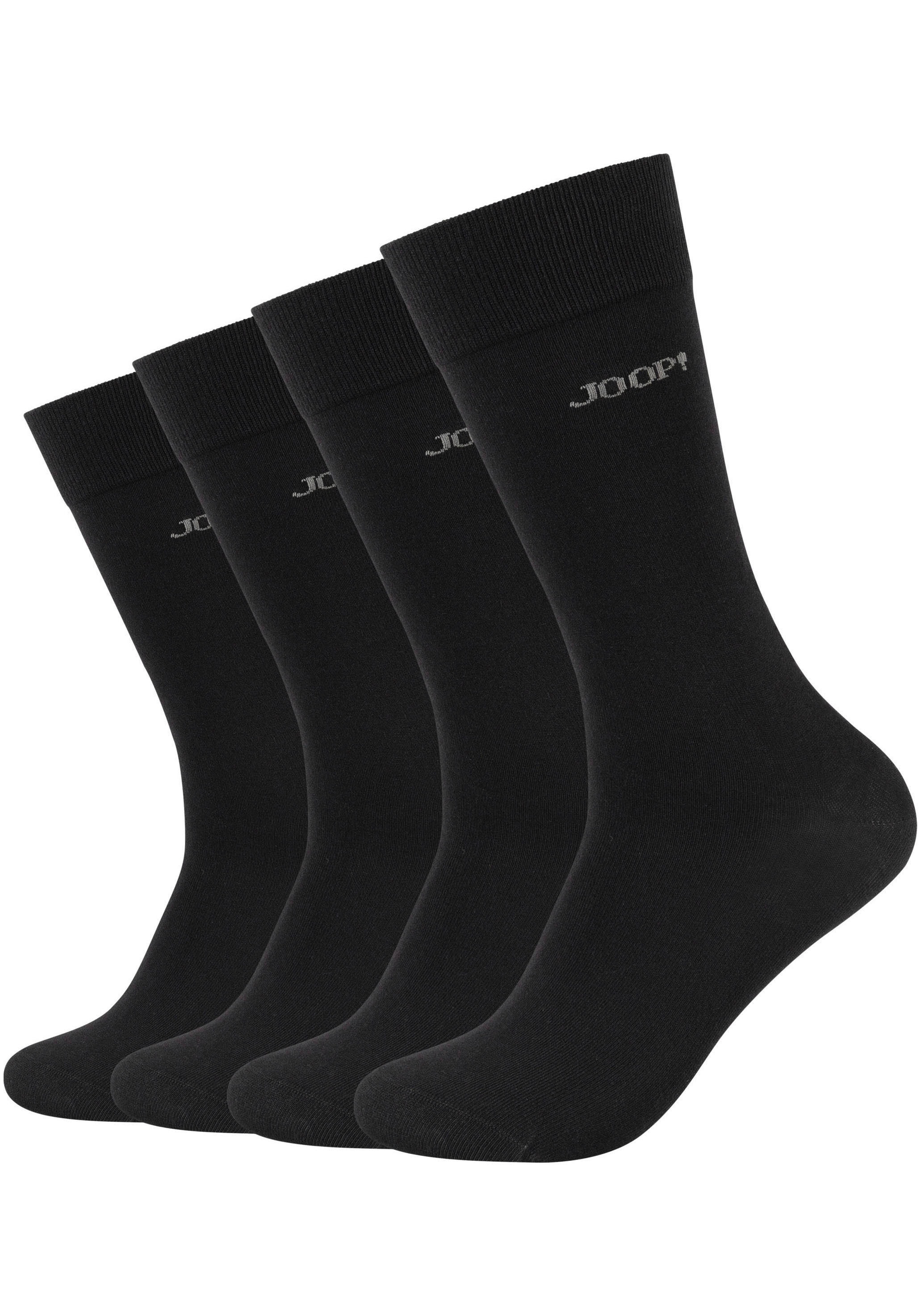 Image of JOOP Socken "premium essentials" 4 Paar, Premium Essentials, verstärkte Ferse, haltbare Spitze