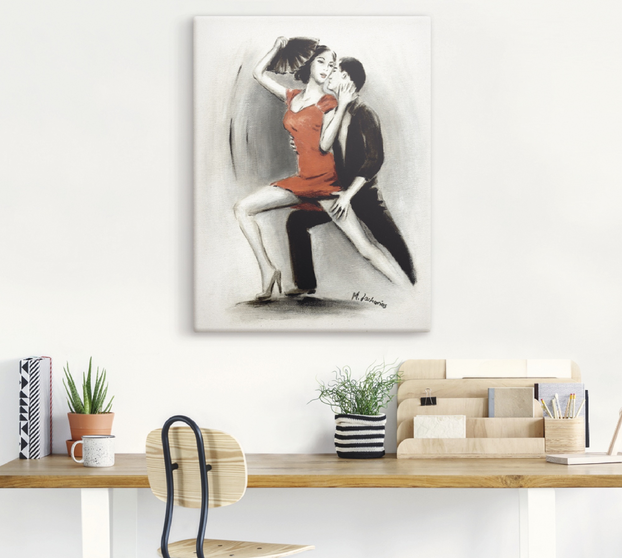 Artland Tableau sur toile »Leidenschaftliches Tanzpaar« 1 cuis tlg. auf Holzrahmen gespannt