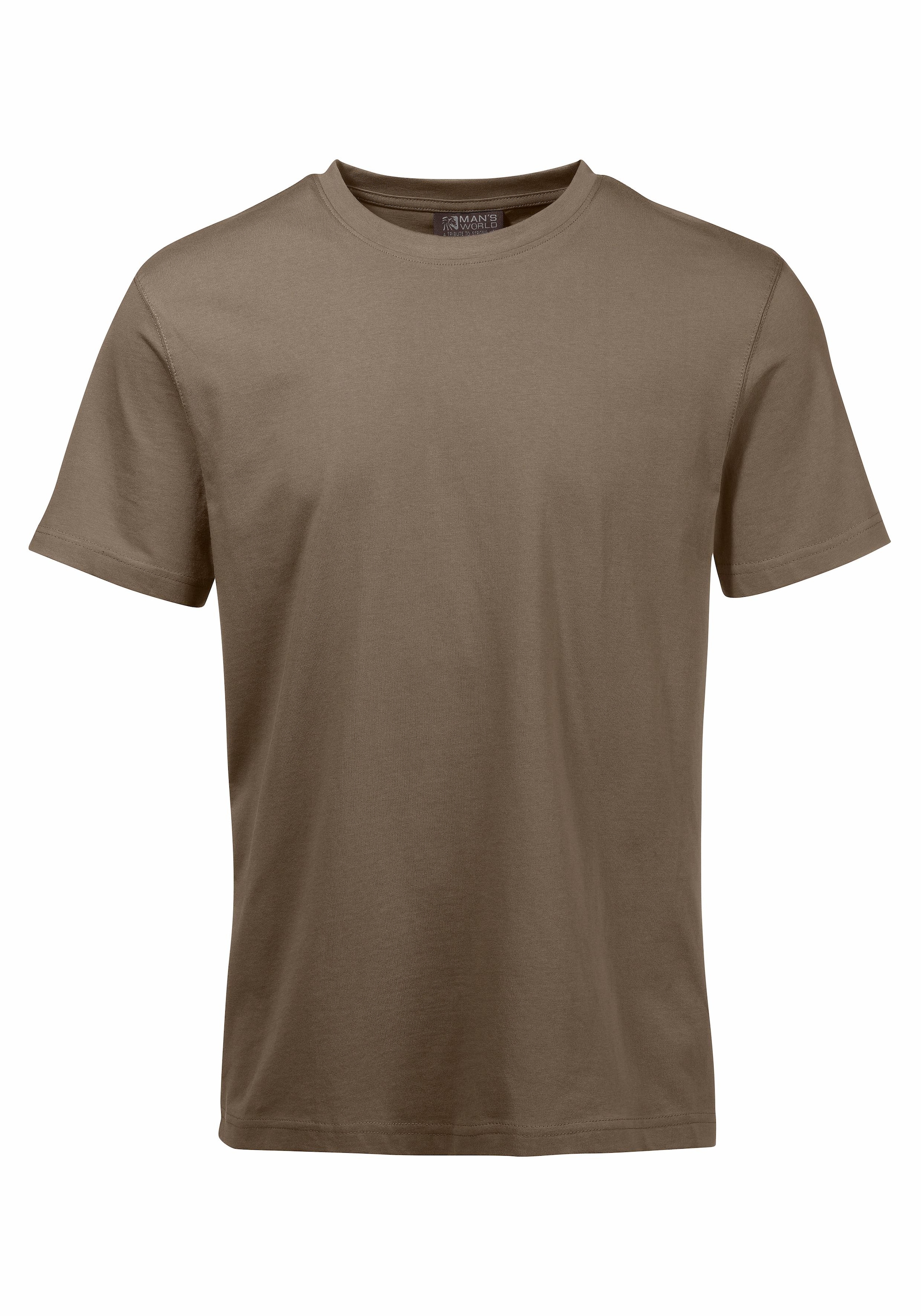 Man's World T-Shirt, (Packung, 3 tlg., 3er-Pack), perfekt als Unterzieh- T-shirt