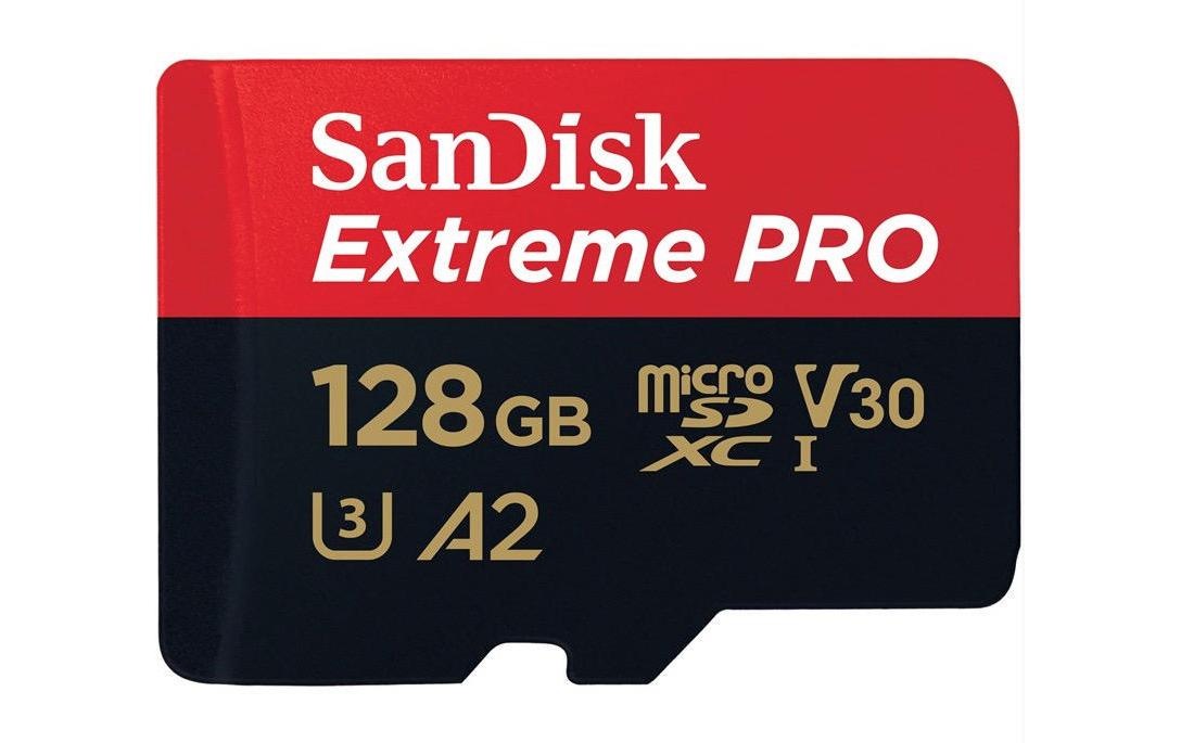 Image of Sandisk Speicherkarte »Extreme Pro UHS-I A2 128 GB«, (UHS Class 1), Inkl. SD-Adapter bei Ackermann Versand Schweiz