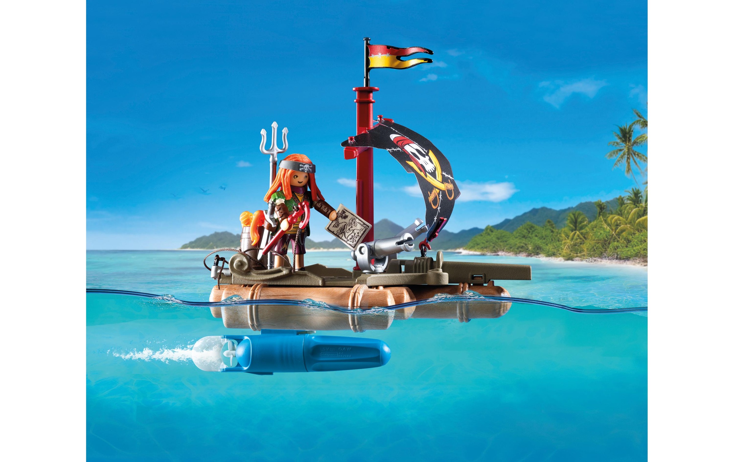 Playmobil® Spielbausteine »Schatzbergung auf Piratenfloss 71794«, (41 St.)