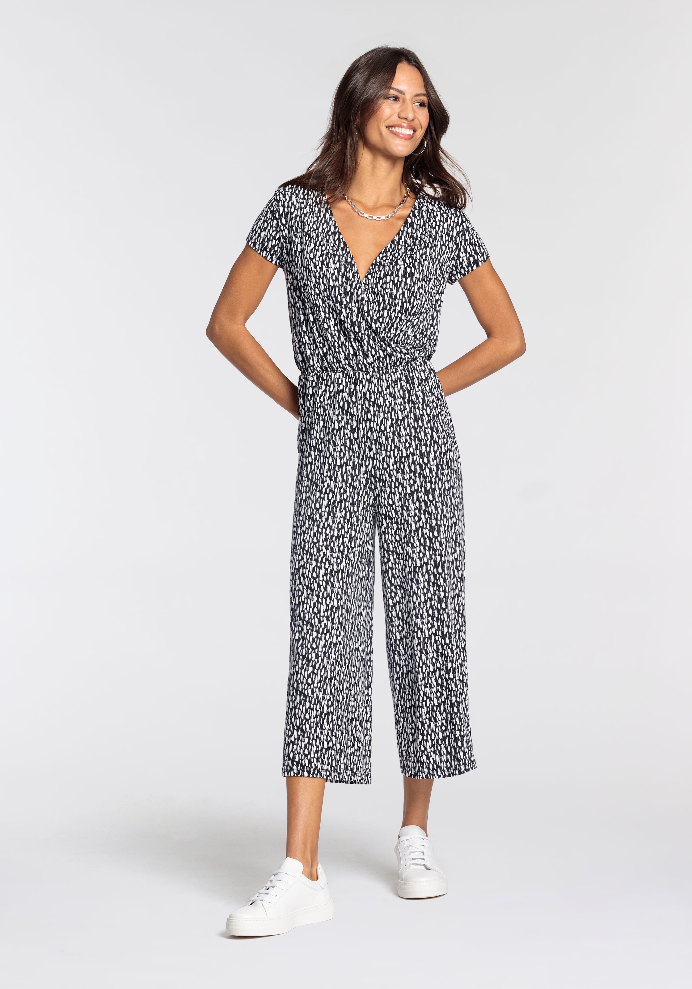 Laura Scott Jumpsuit, mit V-Ausschnitt