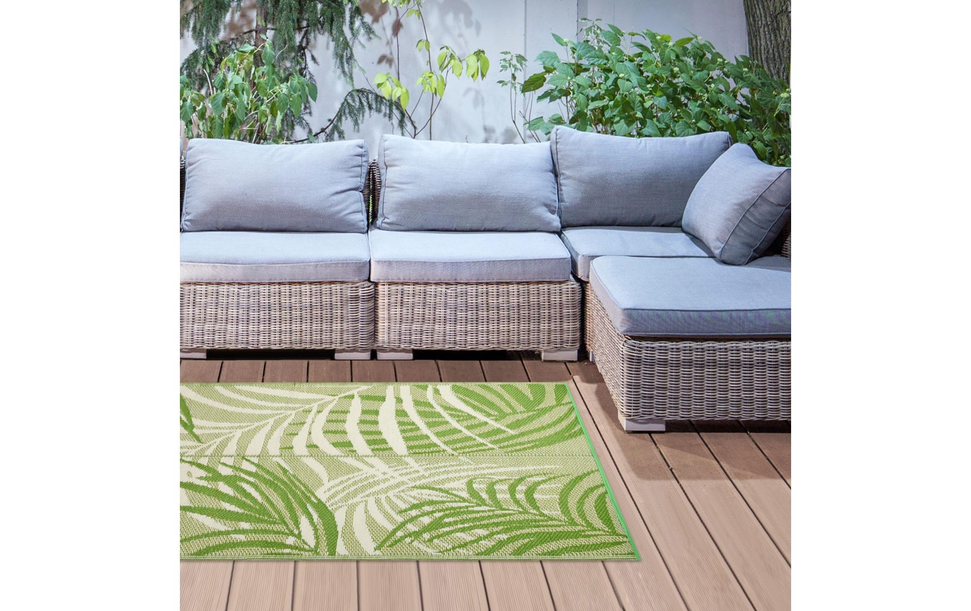 esschert design Teppich »Dschungelbl«, rechteckig, - mm Höhe