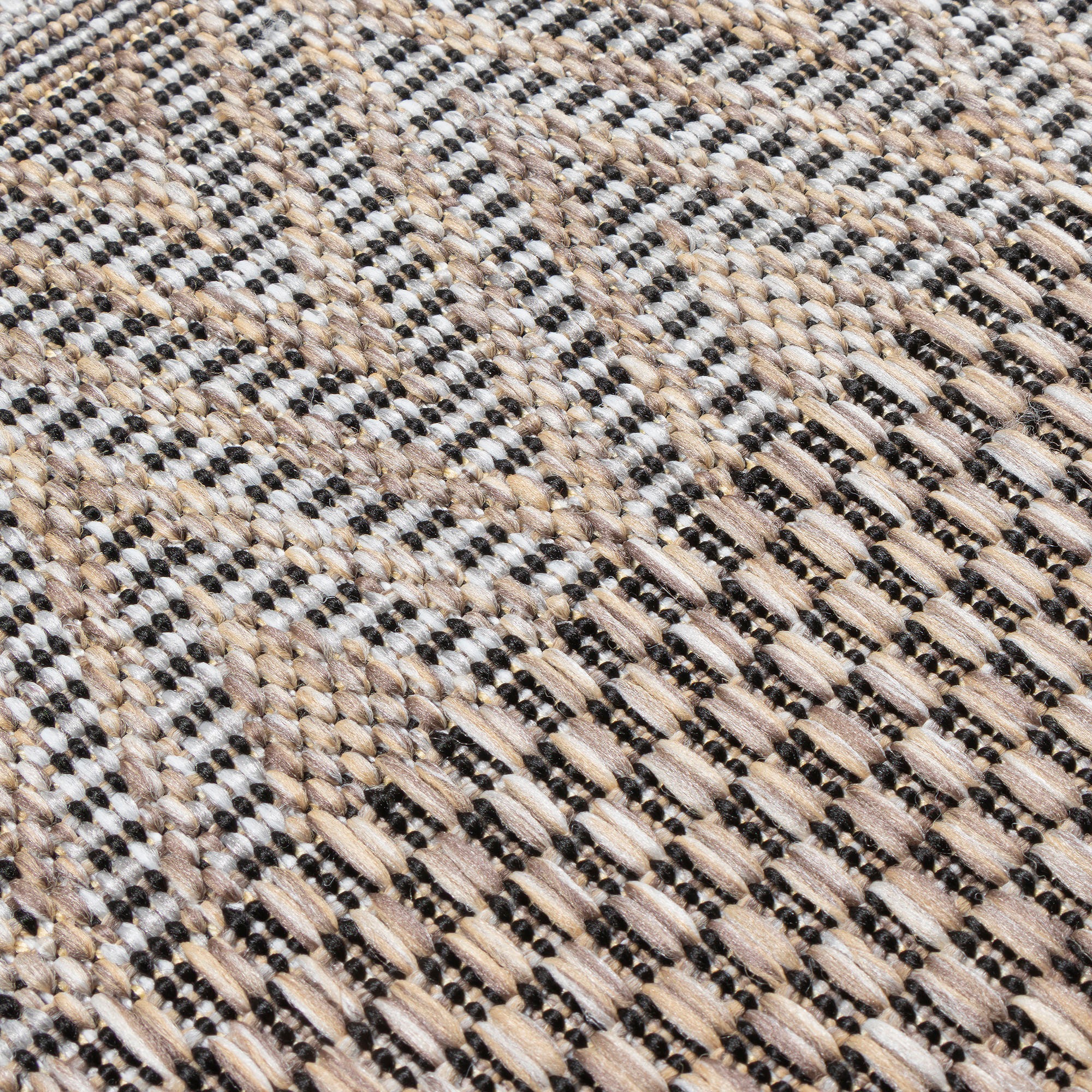 Sanat Teppich »Melissa 8003« rund 10 mm Höhe Kurzflor, In -und Outdoor geeignet, Aussenbereich, Wohnzimmer