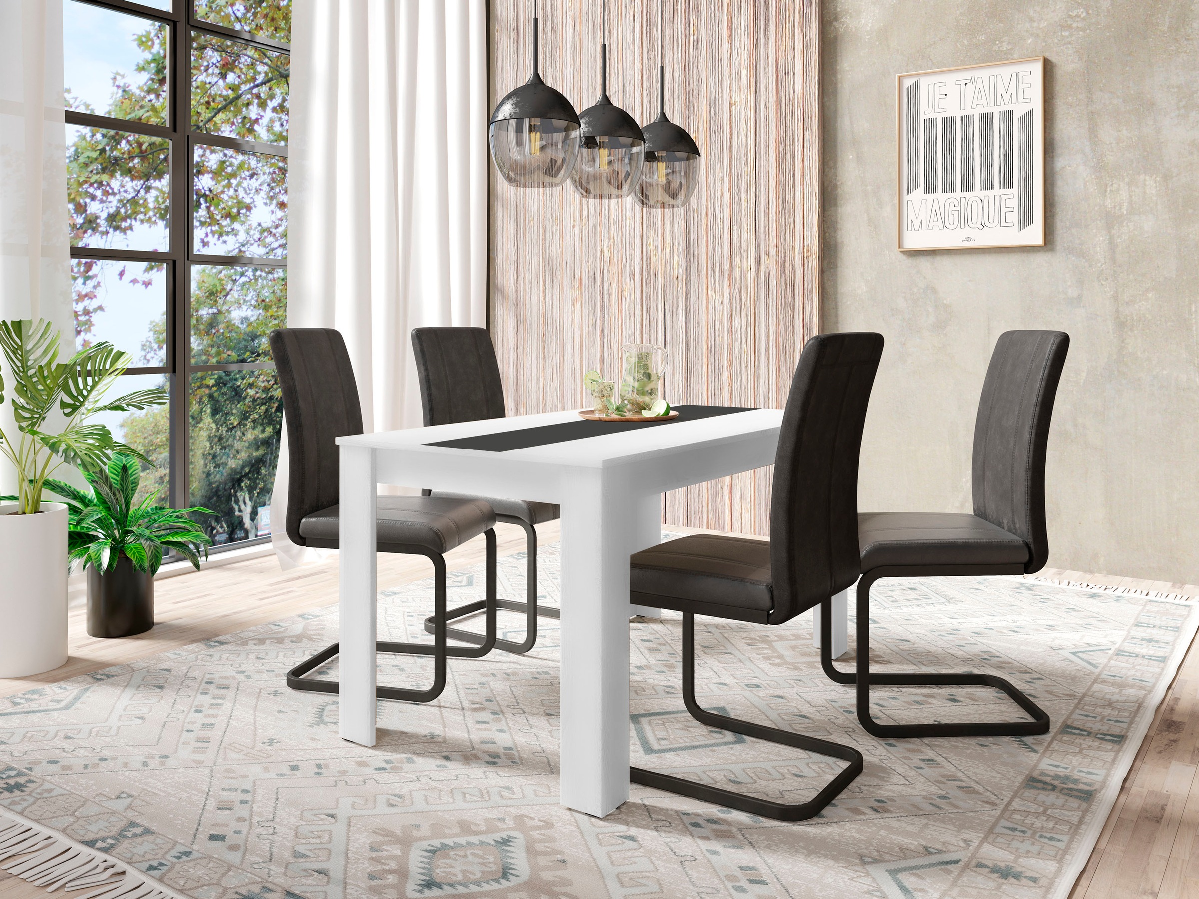 byLIVING Esstisch »Nori«, Breite 120, 140 oder 160 cm, Mittelplatte wendbar