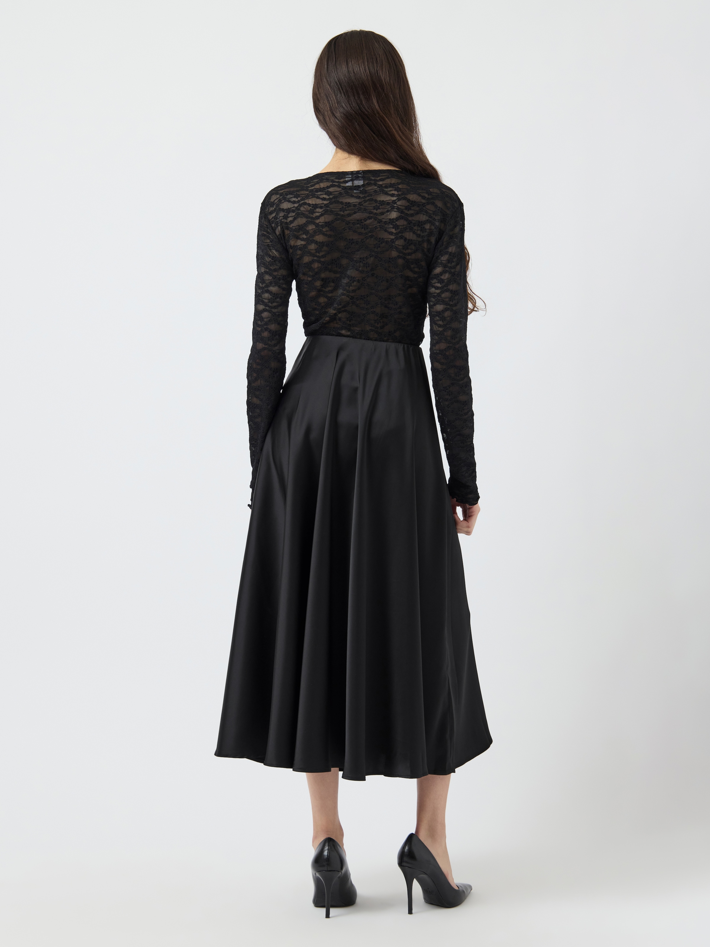 Y.A.S Satinrock »YASPELLA HW VOLUME ANKLE SKIRT S. NOOS«