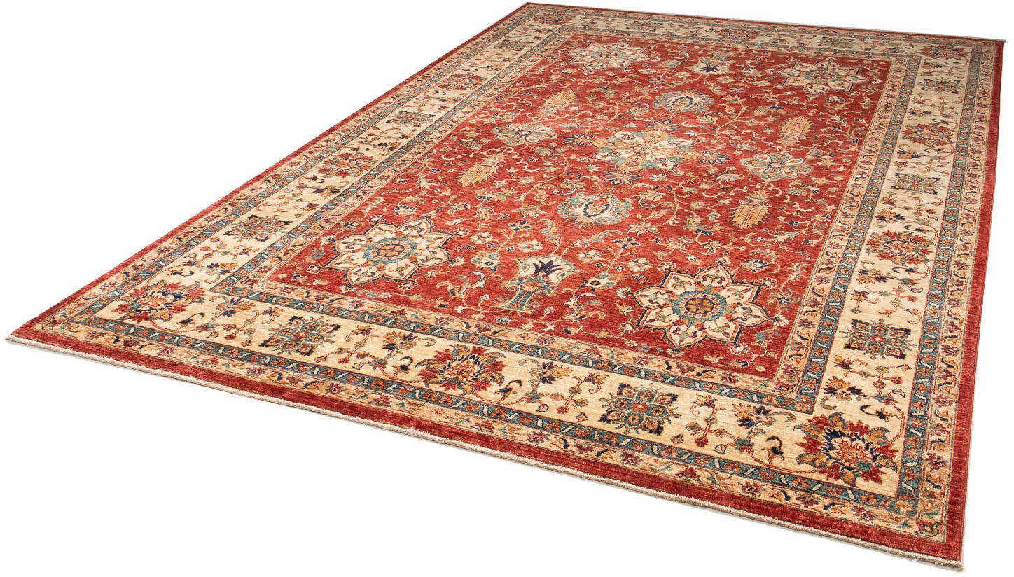 Image of morgenland Orientteppich »Ziegler - 288 x 204 cm - dunkelrot«, rechteckig, 6 mm Höhe, Wohnzimmer, Handgeknüpft, Einzelstück mit Zertifikat bei Ackermann Versand Schweiz