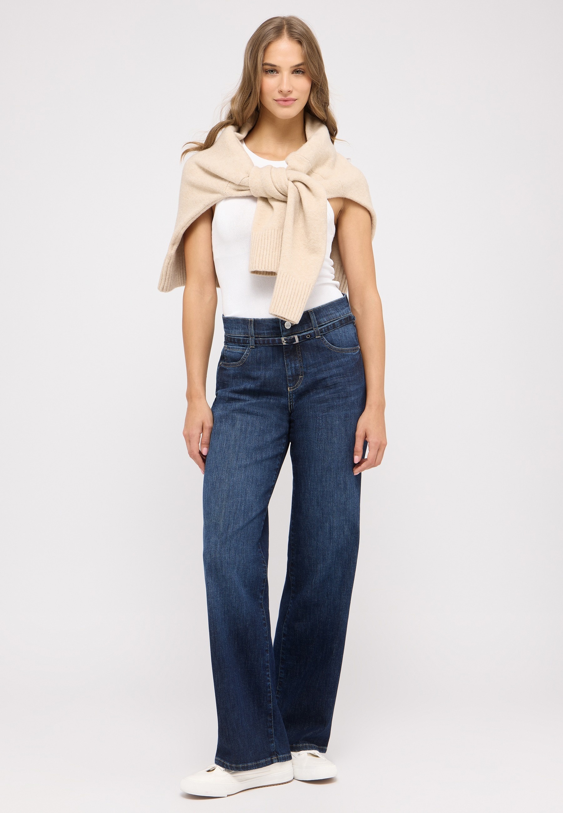 ANGELS Relax-fit-Jeans »LIZ BELT«, mit integriertem Gürtel