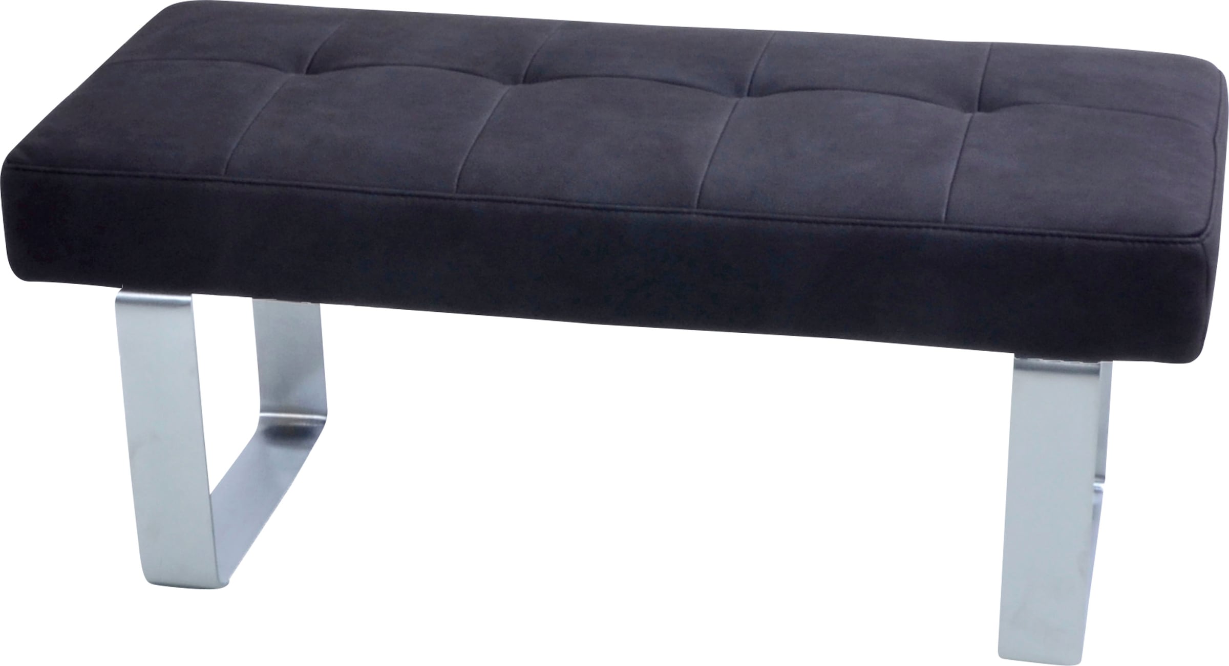 K+W Komfort & Wohnen Banc à tabouret »Santos II« Coussin d'assise en mousse froide de haute qualité, largeur env. 113 cm