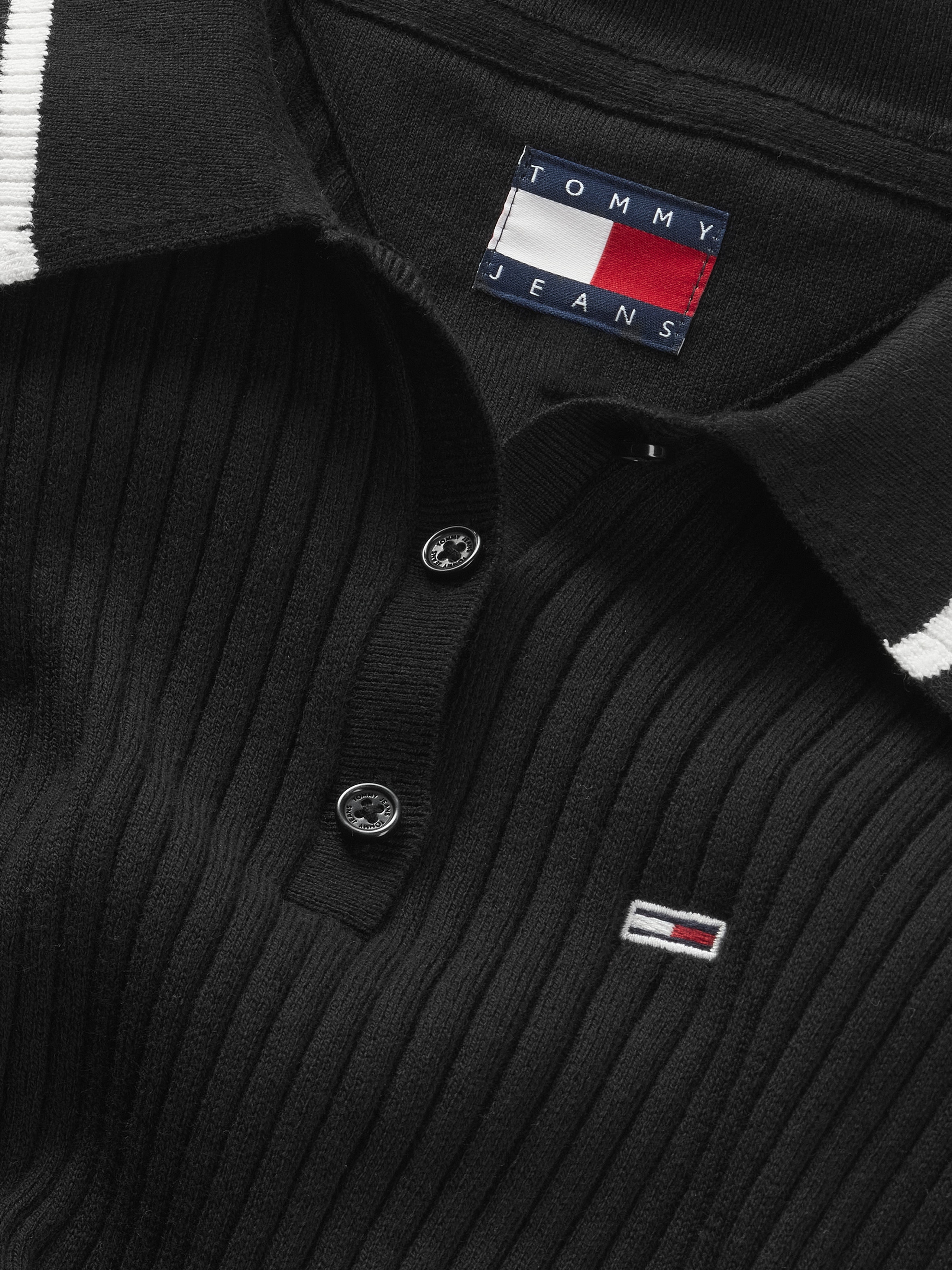 Tommy Jeans Polokleid »TJW LS POLO MIDI DRESS« in Midi-Länge