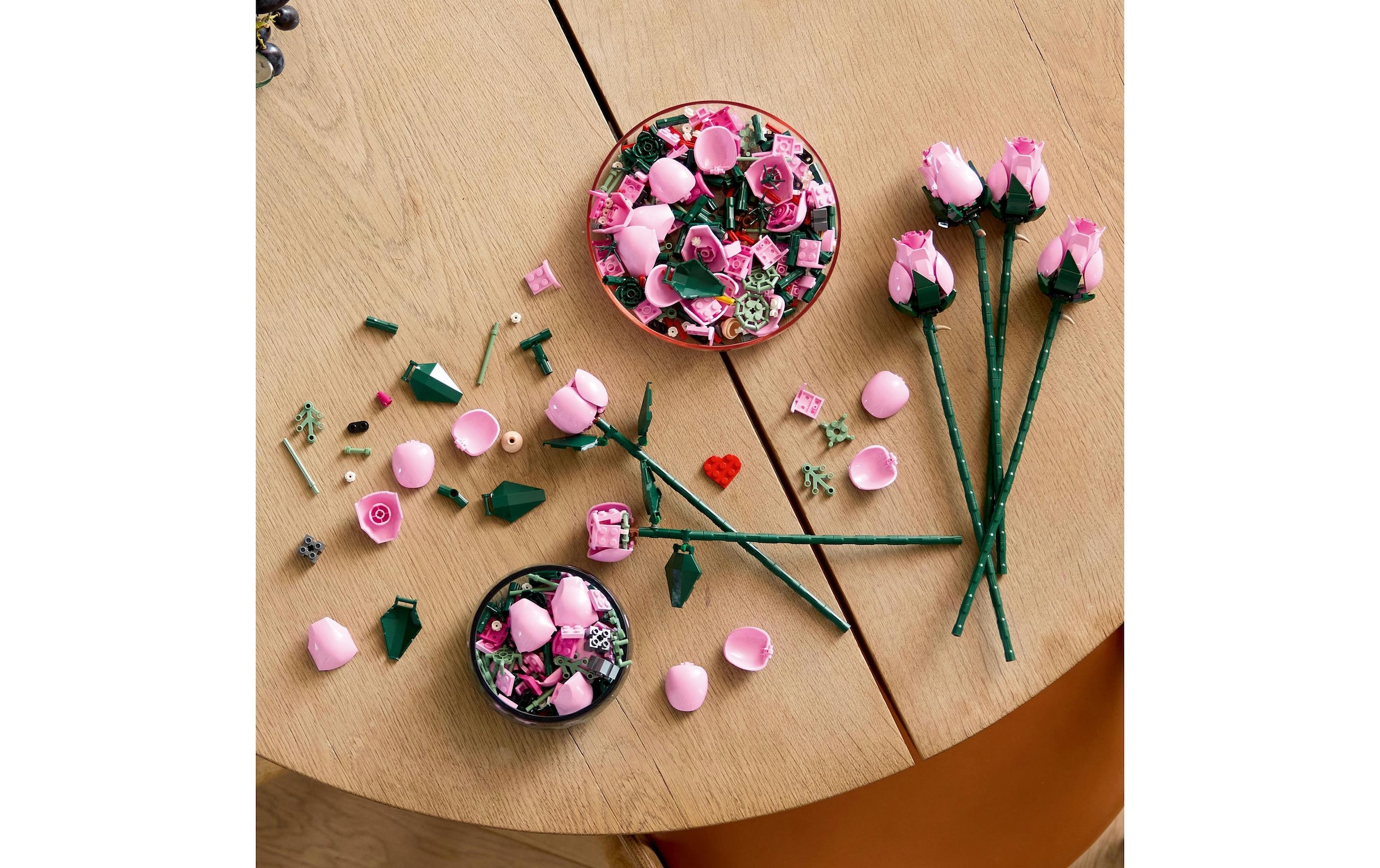   Konstruktionsspielsteine »Botanicals Rosa Rosenstrauss 10374« Kategorie: Dekoration