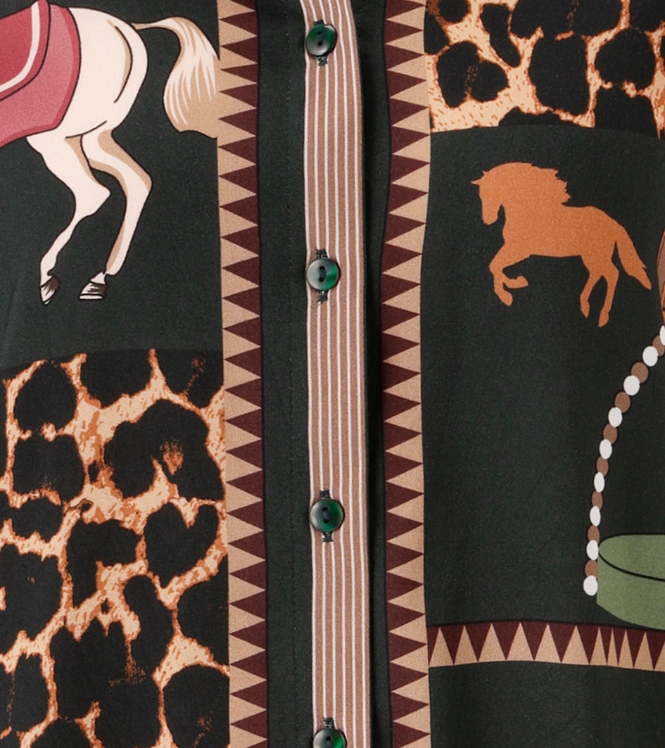 Aniston SELECTED Hemdbluse mit auffälligen, künstlerischen Animal-Print - NEUE KOLLEKTION