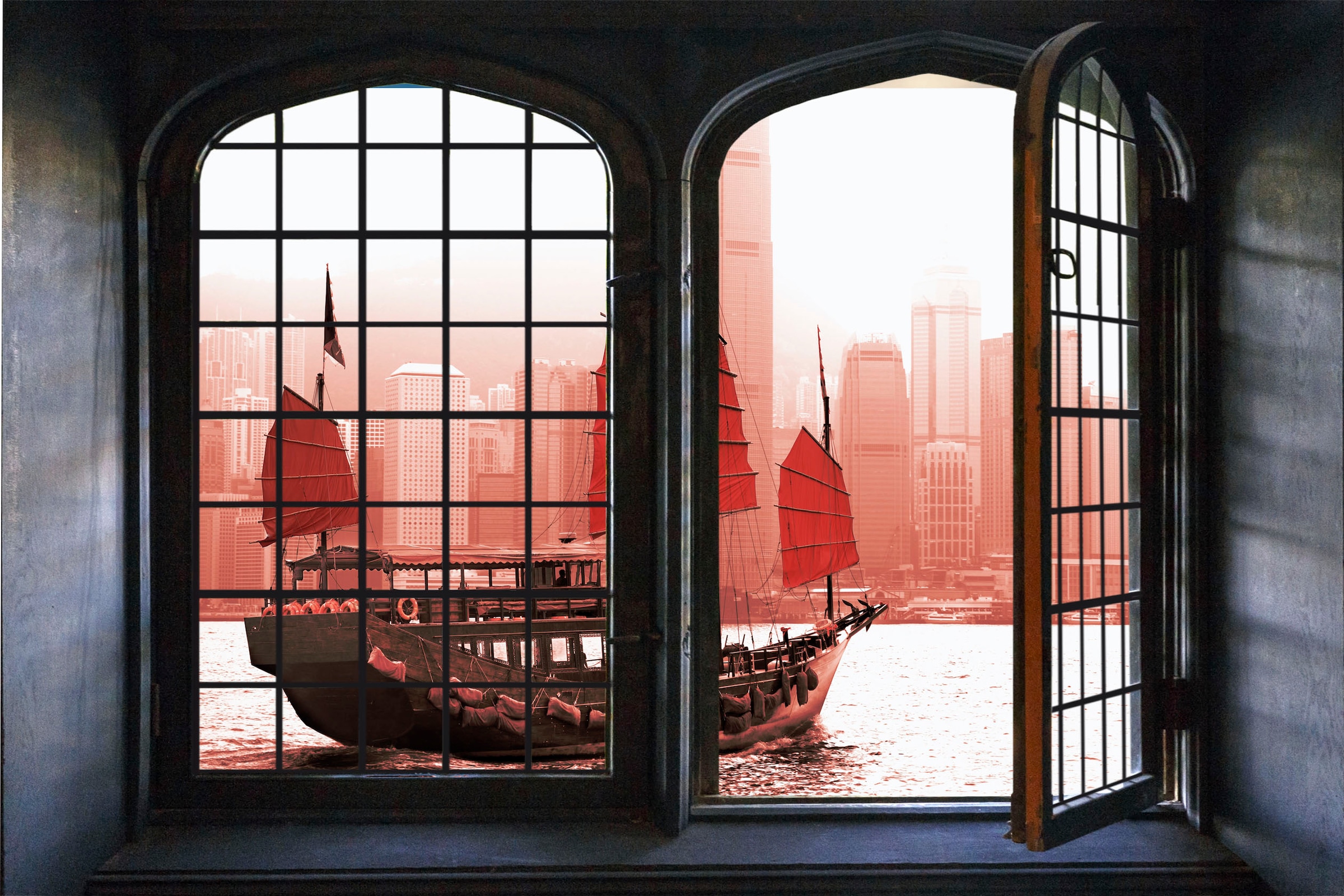 Image of queence Wandsticker "Wikinger" Wandsticker, Wandbild, selbstklebend, 3D, Fenster