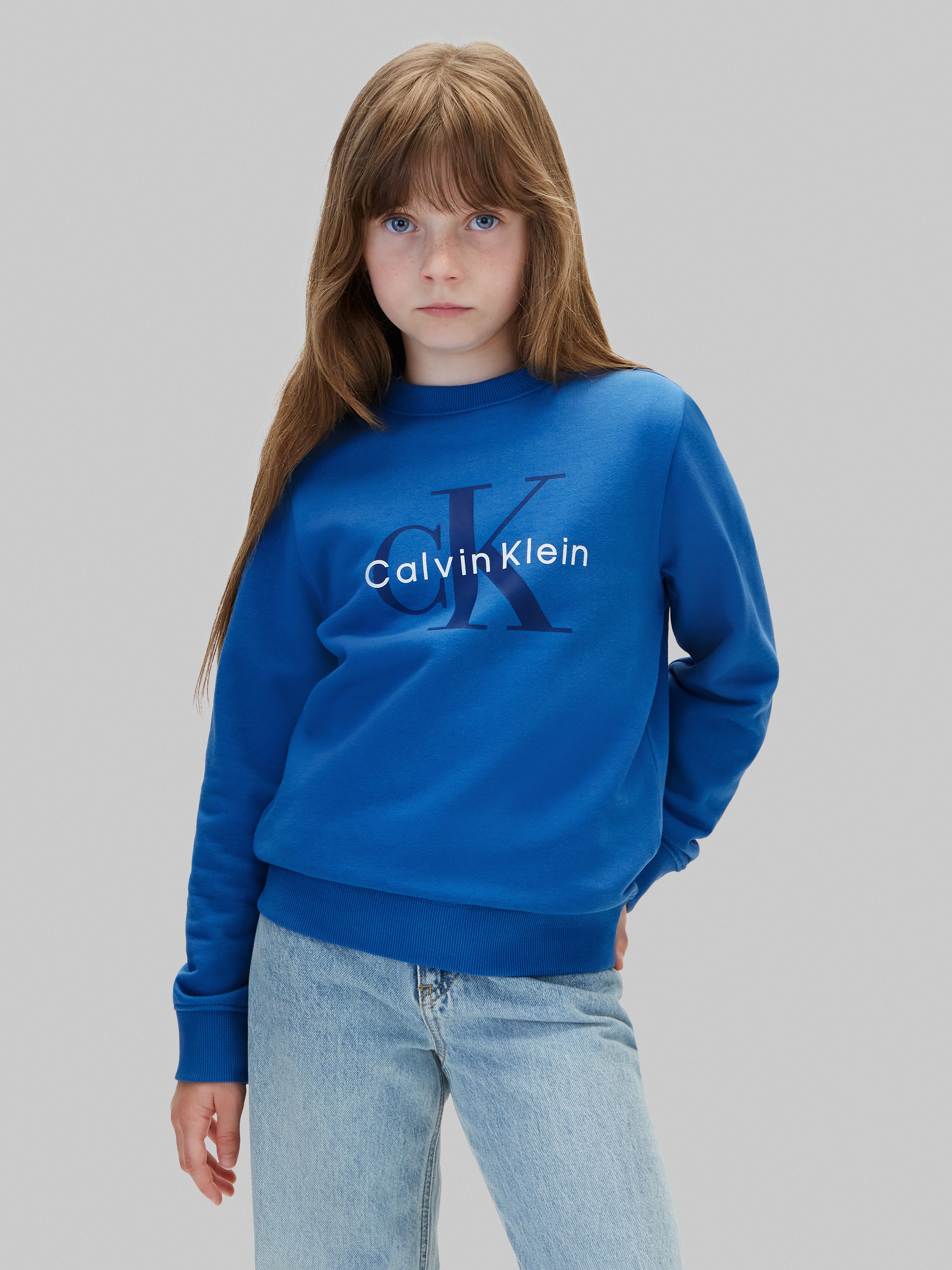 Image of Calvin Klein Sweatshirt "CK MONOLOGO CN", Regular fit, Logoschriftzug