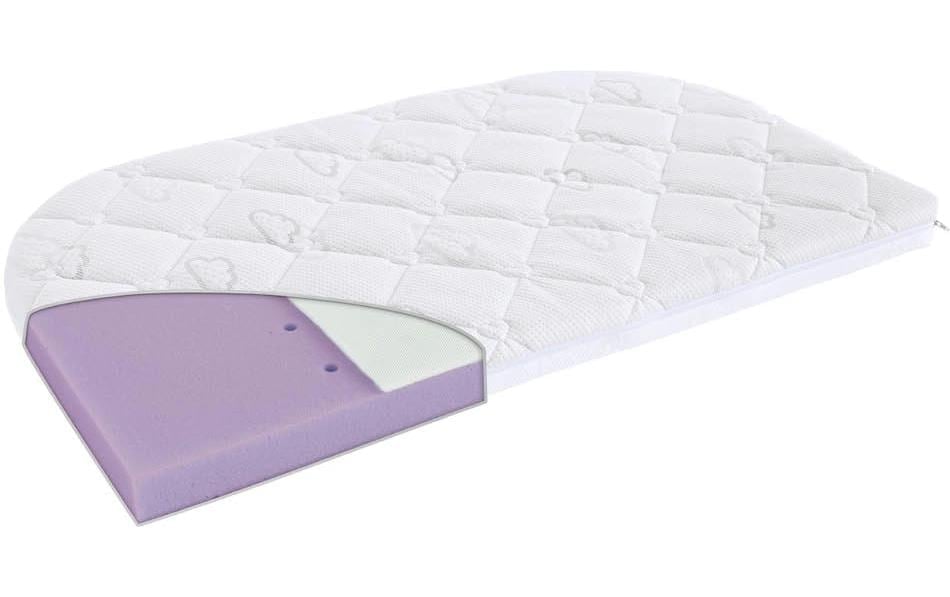 Träumeland Babymatratze »Kleine Matratze Brise Light, 42x80, 43x85cm und weitere Grössen« 6 cm hoch 1 Stk. tlg. Matratze, abgerundet, Allergiker geeignet (Hausstauballergiker)