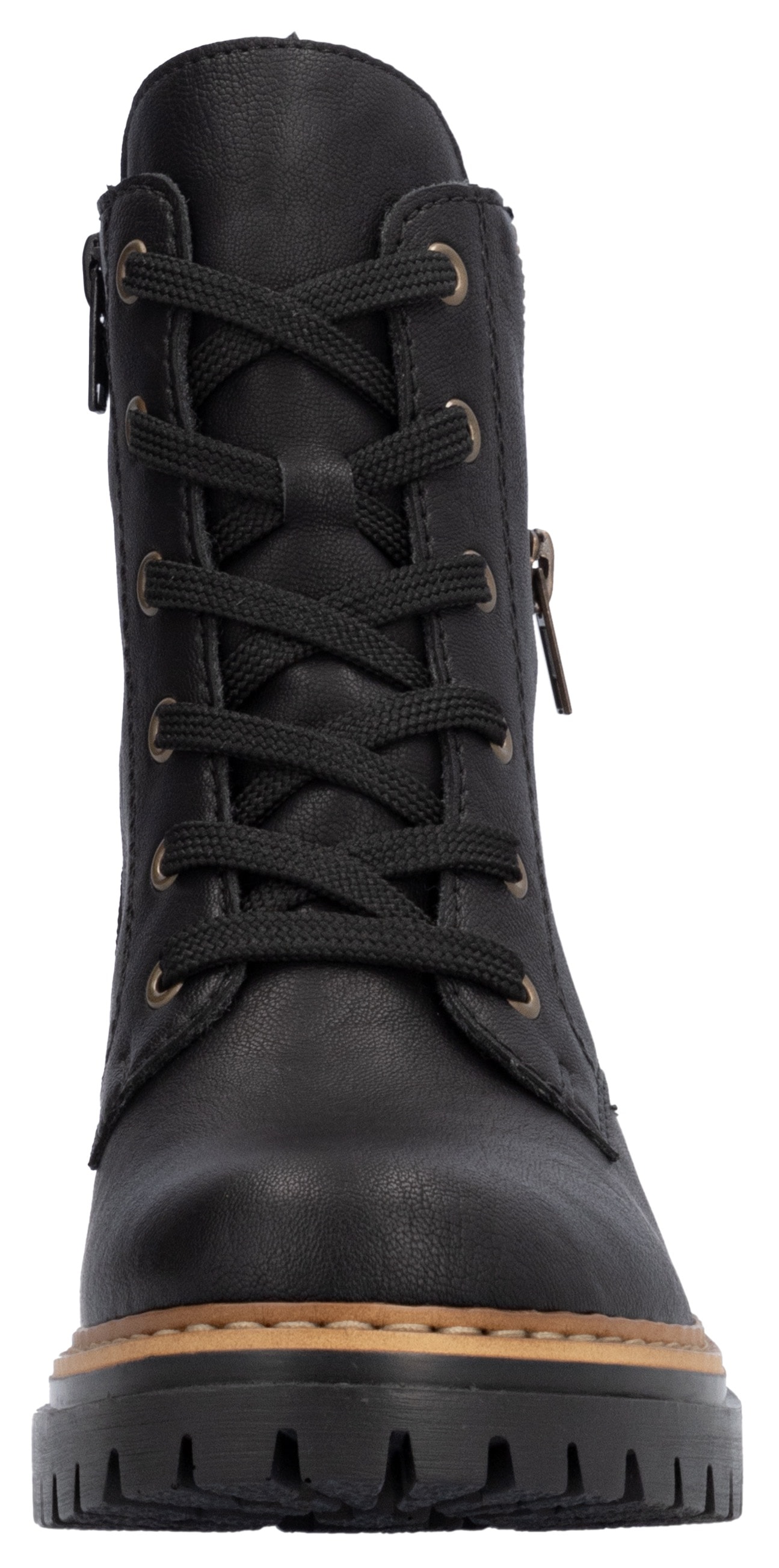 Rieker Bottes à lacets  , Schnürboots, Blockabsatz, mit praktischem Innenreissverschluss