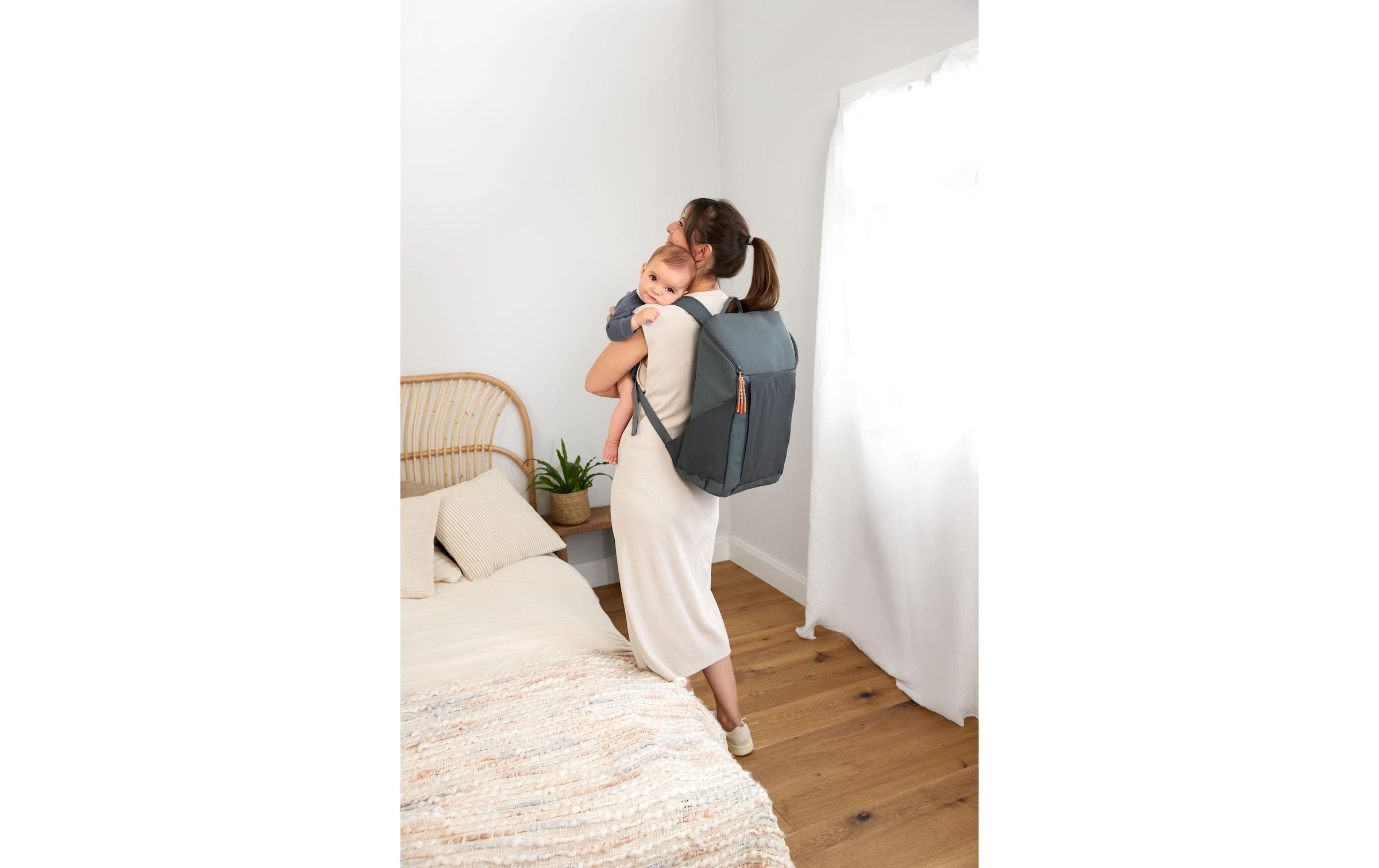 LÄSSIG Wickelrucksack »Slender Up reflektierend Anthracite«