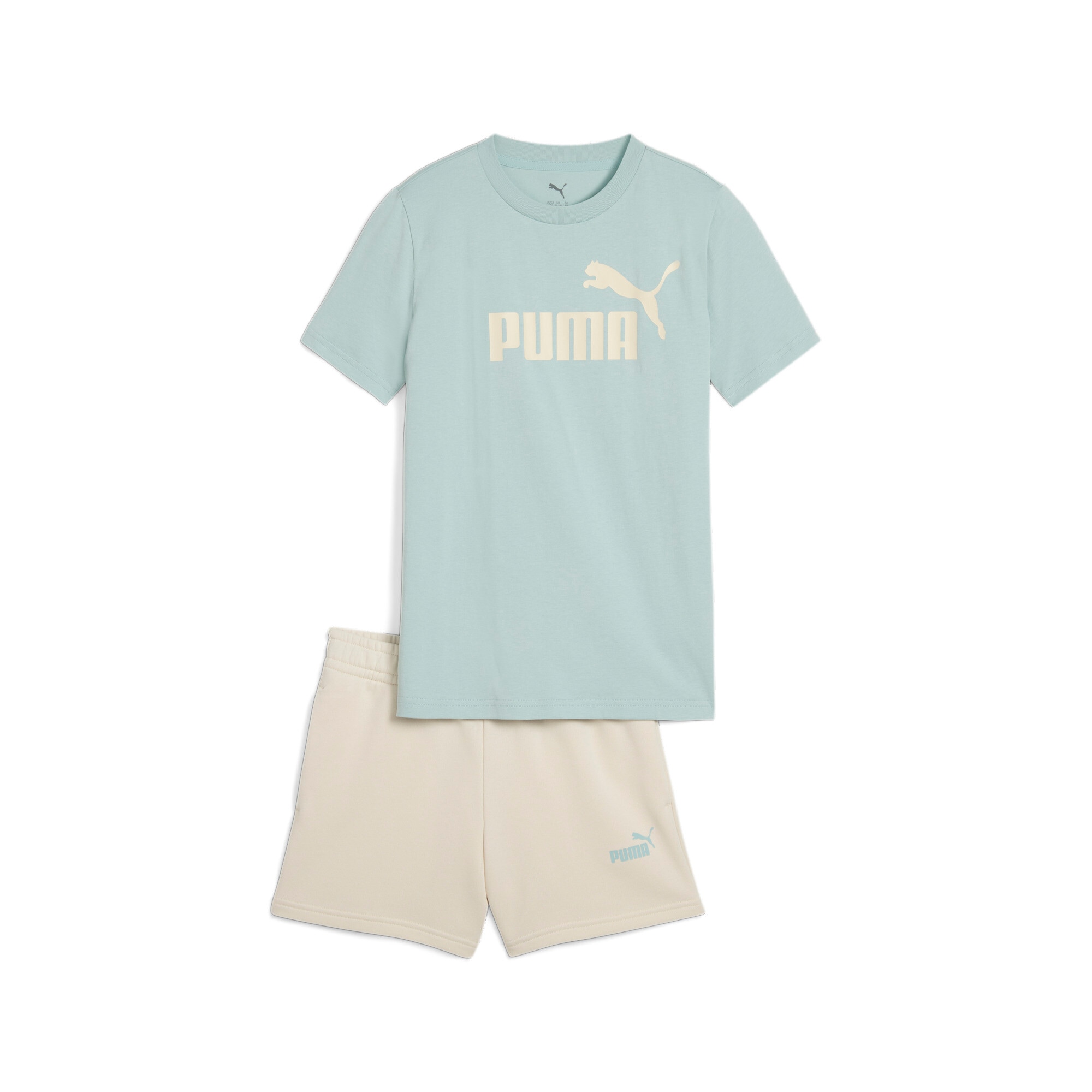 PUMA Trainingsanzug »ESS NO.1 LOGO TEE AND SHORTS SET G«, (2 tlg.)