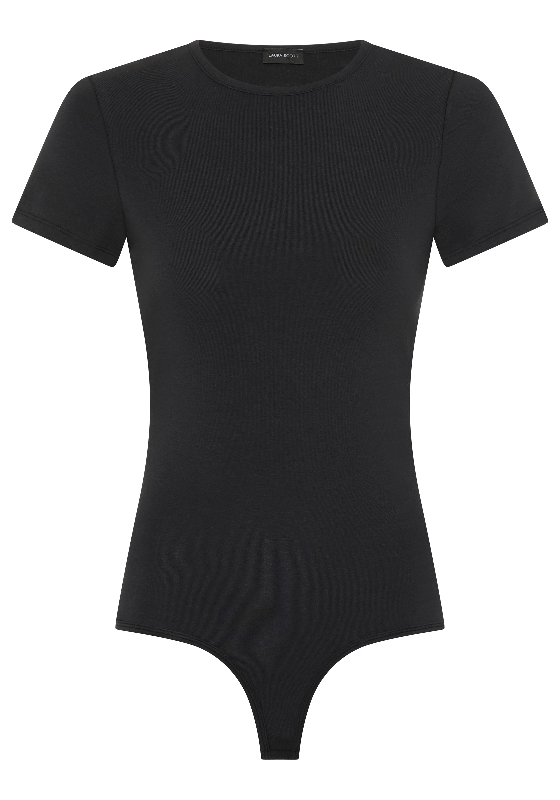 Image of Laura Scott Kurzarmbody im Basic Stil, aus Baumwolle und Elasthan