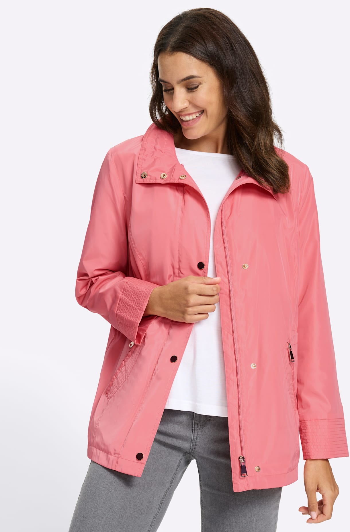 Inspirationen Langjacke ohne Kapuze