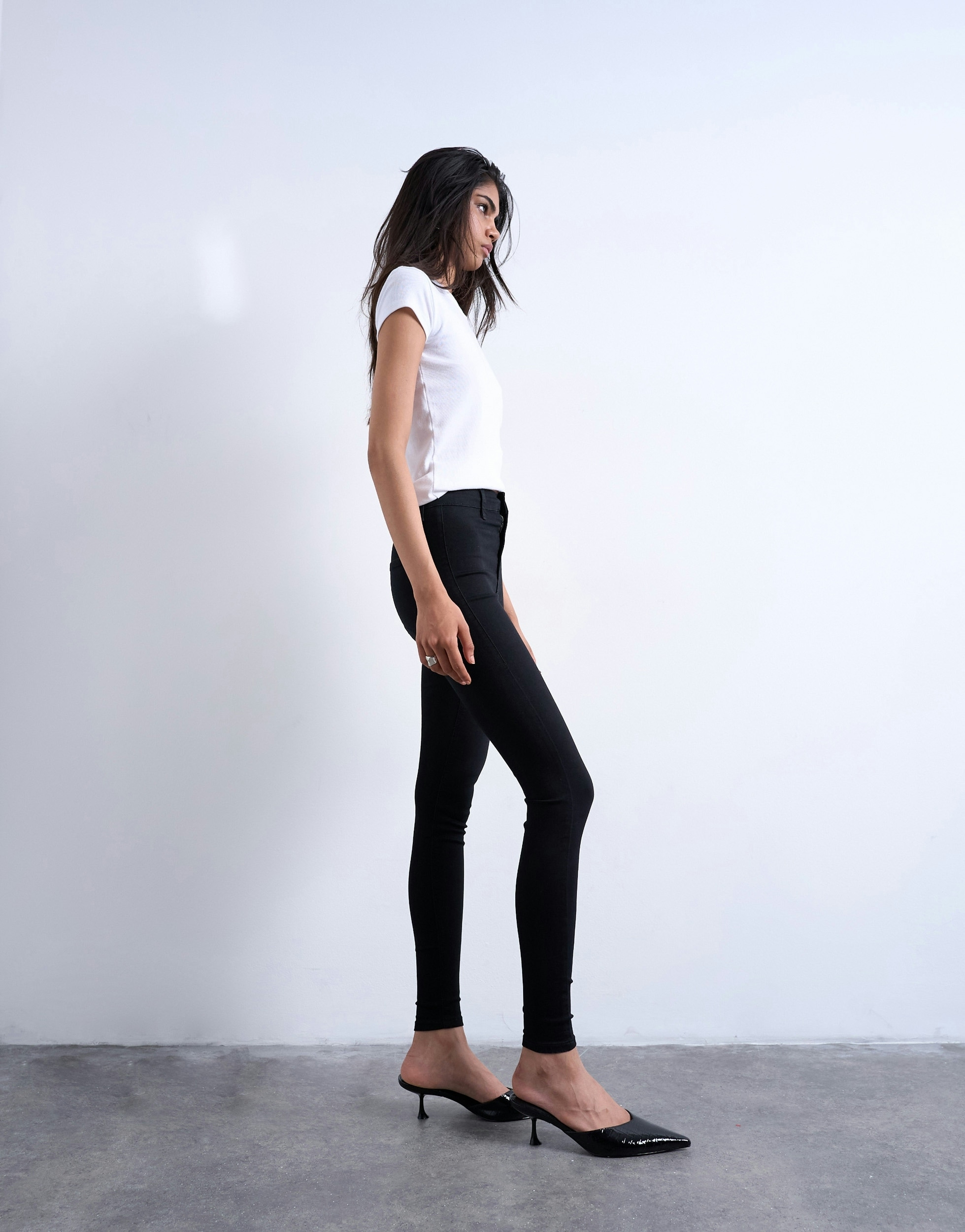 TOPSHOP Skinny-fit-Jeans »TSJONI HR SKINNY DNM JEANS BL NOOS« Baumwollmischung, skinny fit, high waist