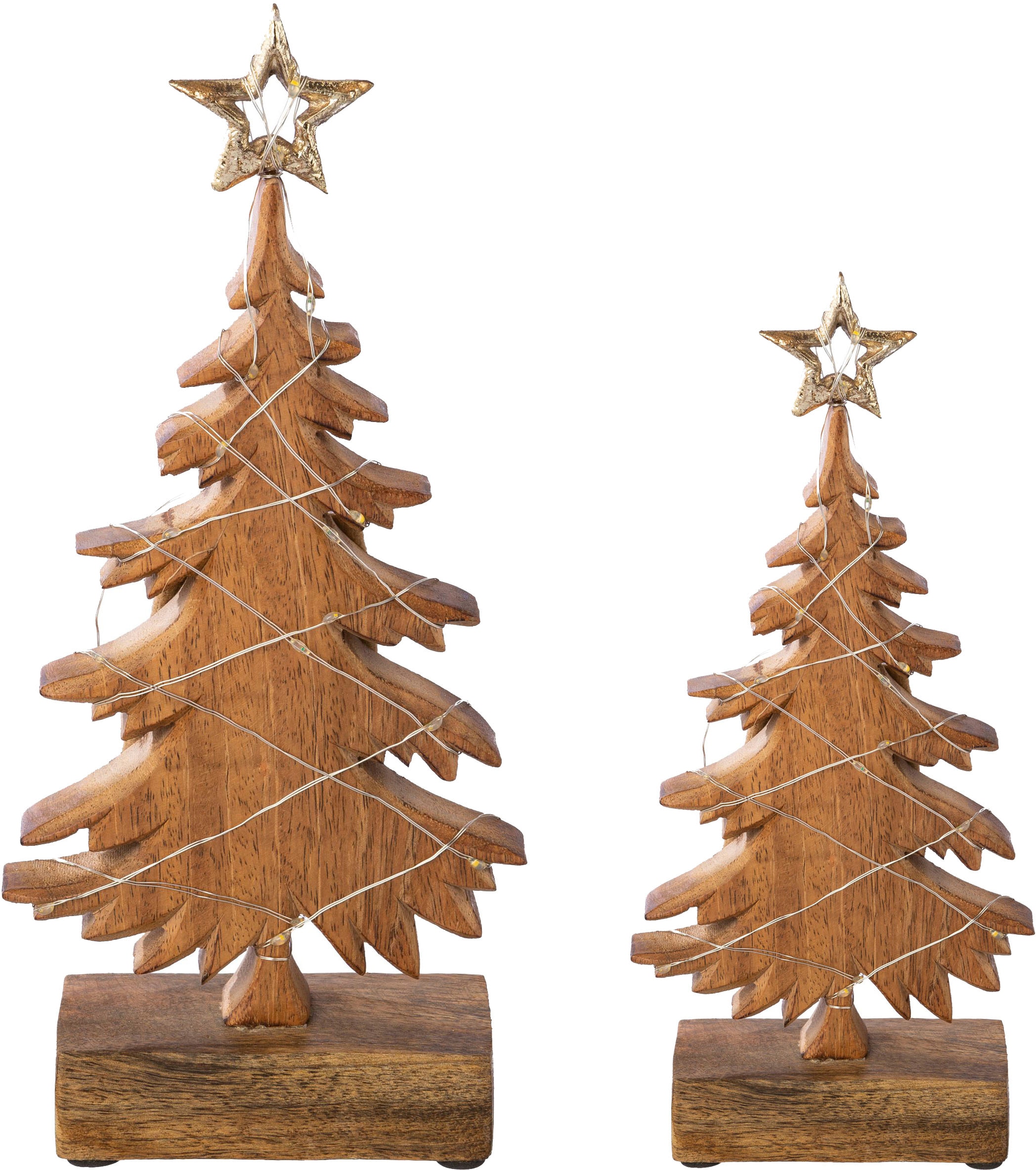 Image of Creativ deco Dekofigur "LUMEN, Deko-Objekt Tannenbaum" Weihnachtsdeko, Batteriebetrieb
