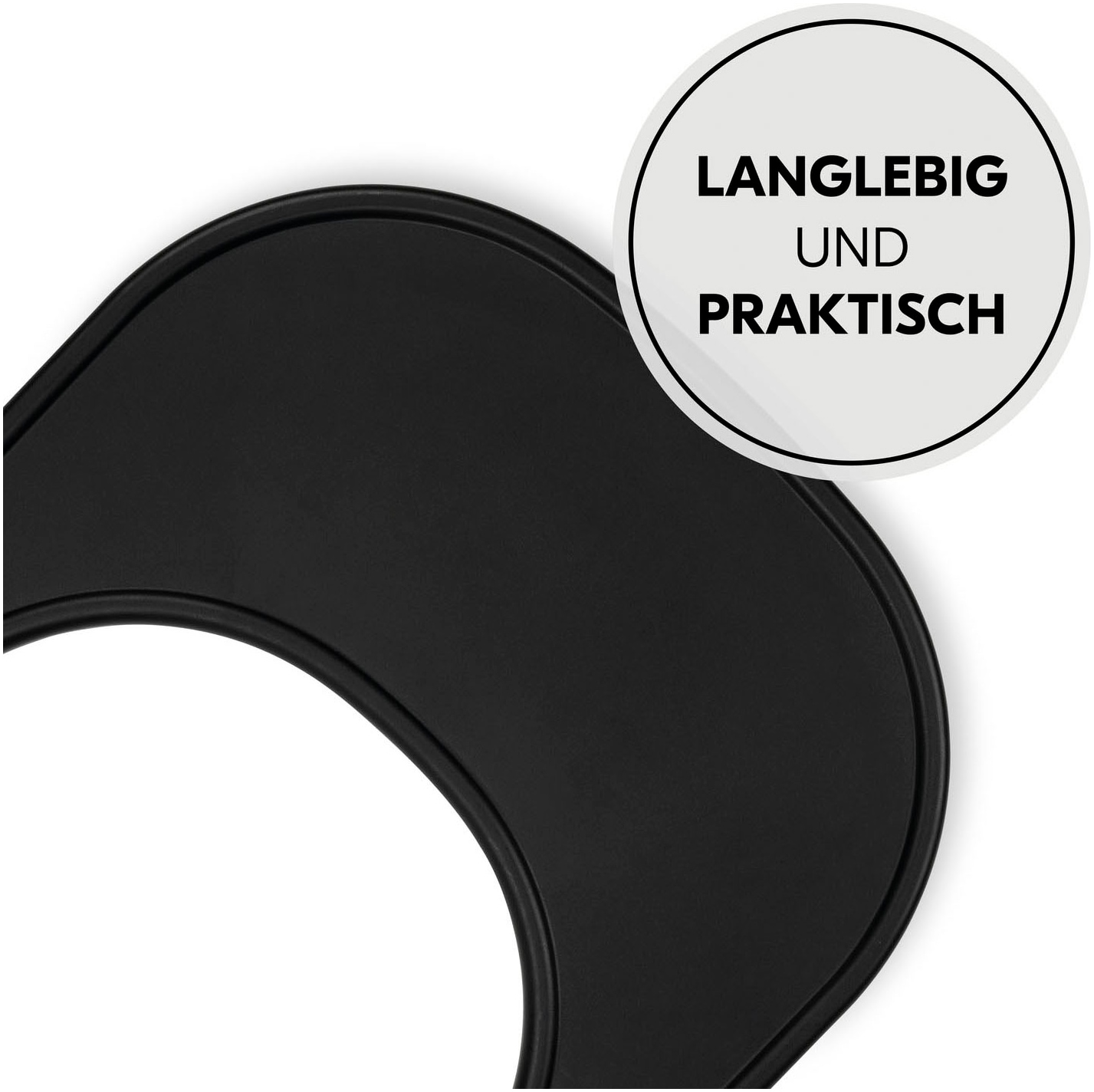Hauck Plateau de chaise haute »Alpha Click Tray, Black« aus recyceltem Material