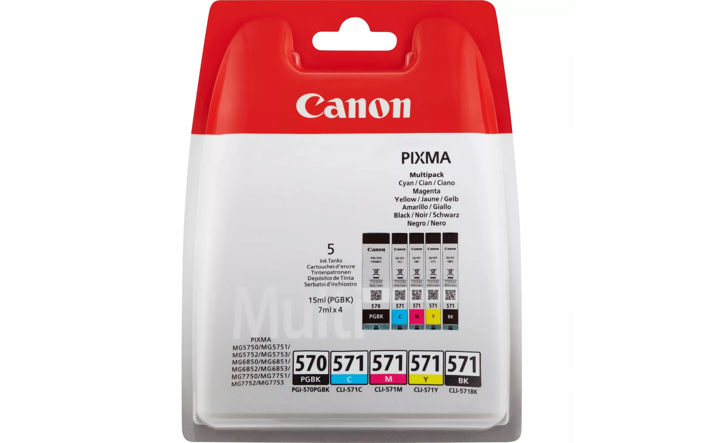 Tintenpatrone »PGI-570 / CLI-571 BK, P«, (5 St.)