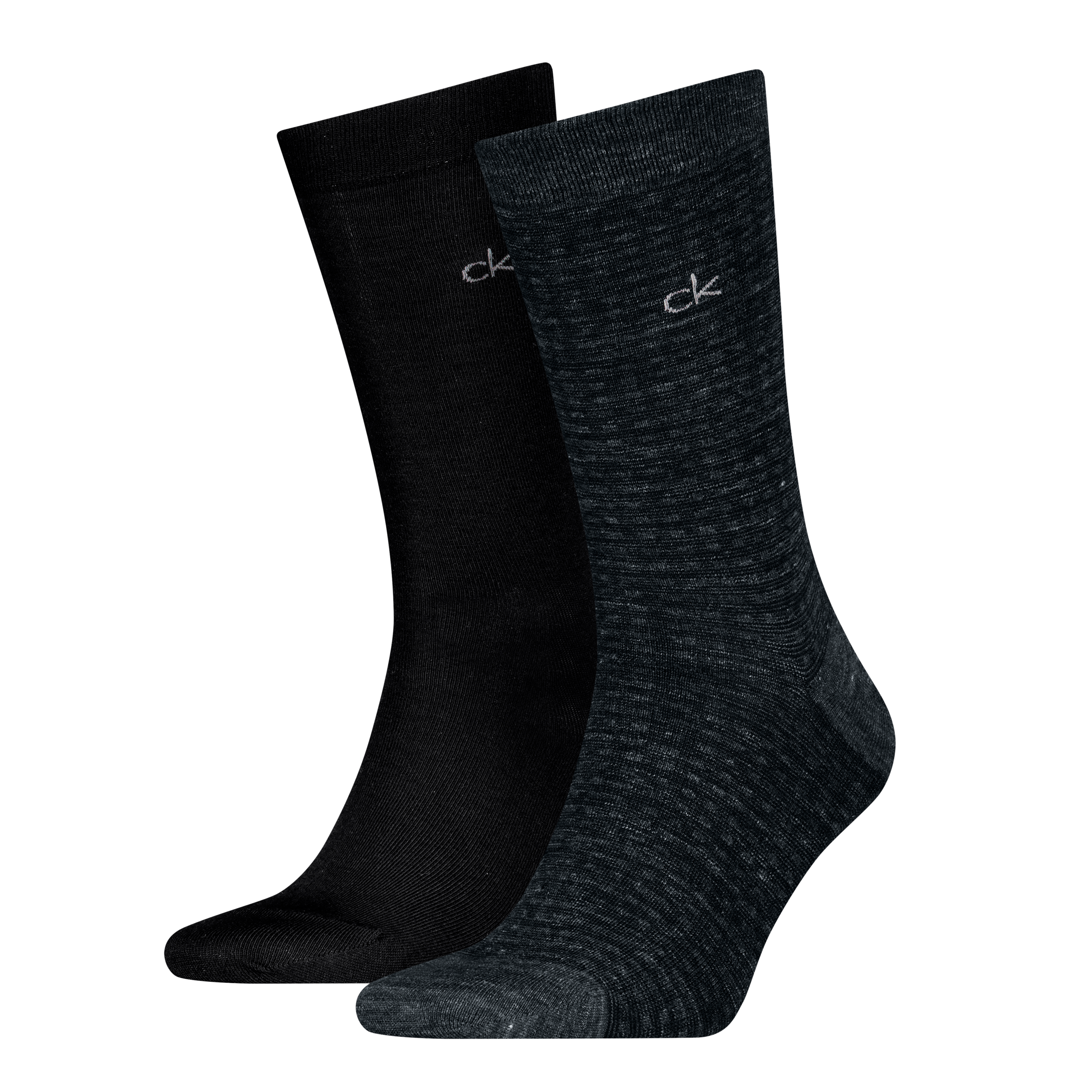 Image of Calvin Klein Socken "CK MEN SOCK MELANGE GRID" 2 Paar, mit feinem Rippenbündchen