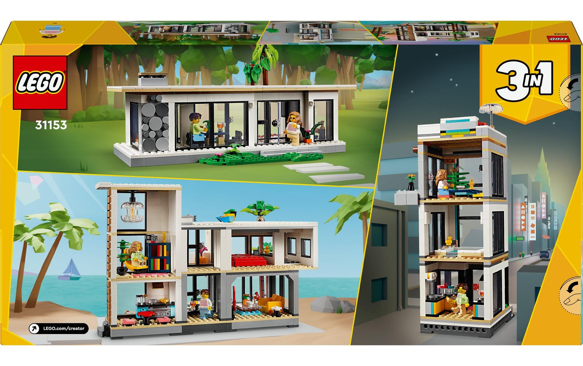 LEGO® Spielbausteine »Creator Modernes Haus 31153«, (939 St.)