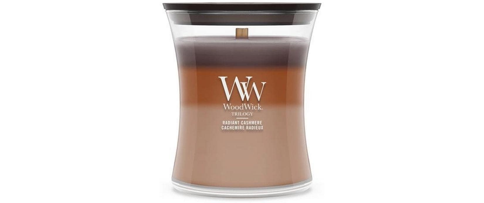 Woodwick Duftkerze "Radiant Cashmere Trilogy Medium Jar"